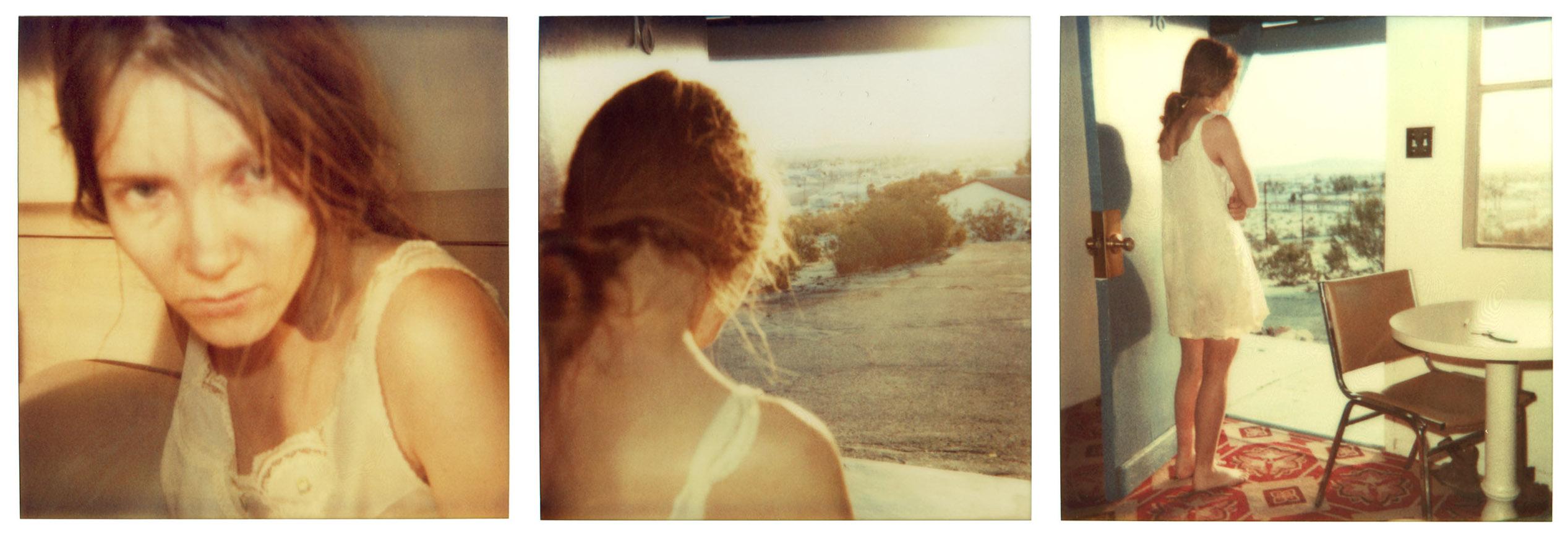 Stefanie Schneider Portrait Photograph – Hillview Motel (Last Picture Show) – analog, Vintage, montiert, Polaroid