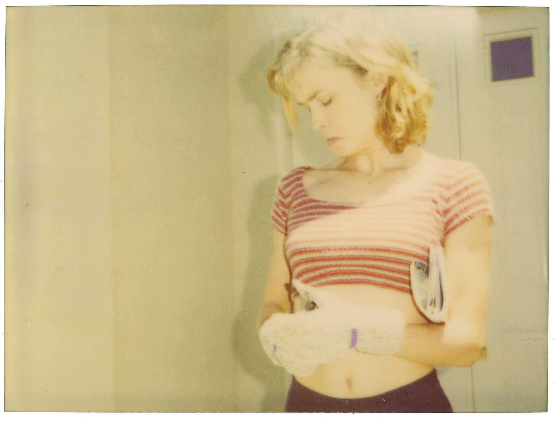 Stefanie Schneider Color Photograph - Housewife's Chores I (Suburbia) - Contemporary, Polaroid, Photography, Portrait