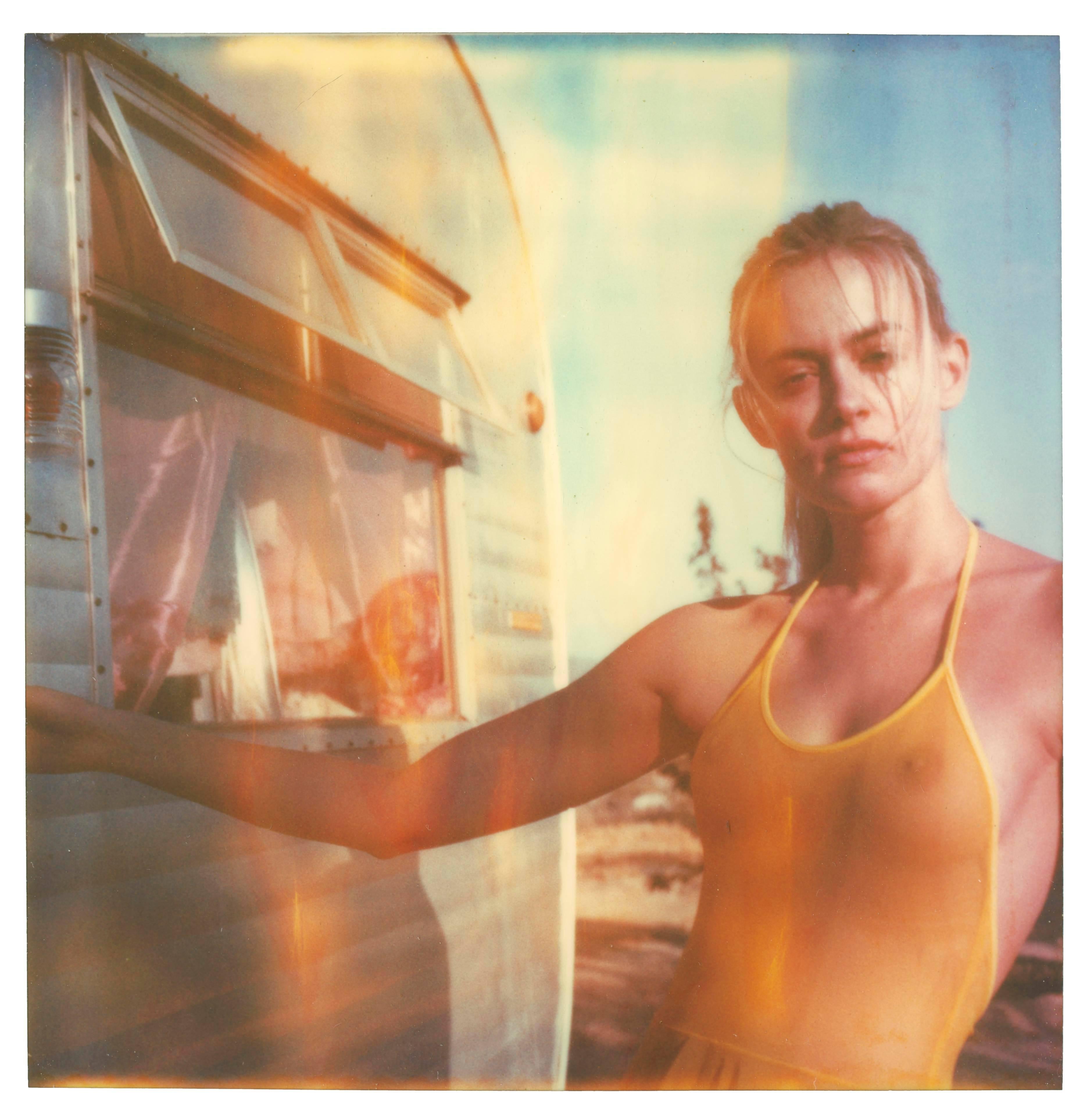 Stefanie Schneider Portrait Photograph - Impregnable - Heavenly Falls - 20x20cm
