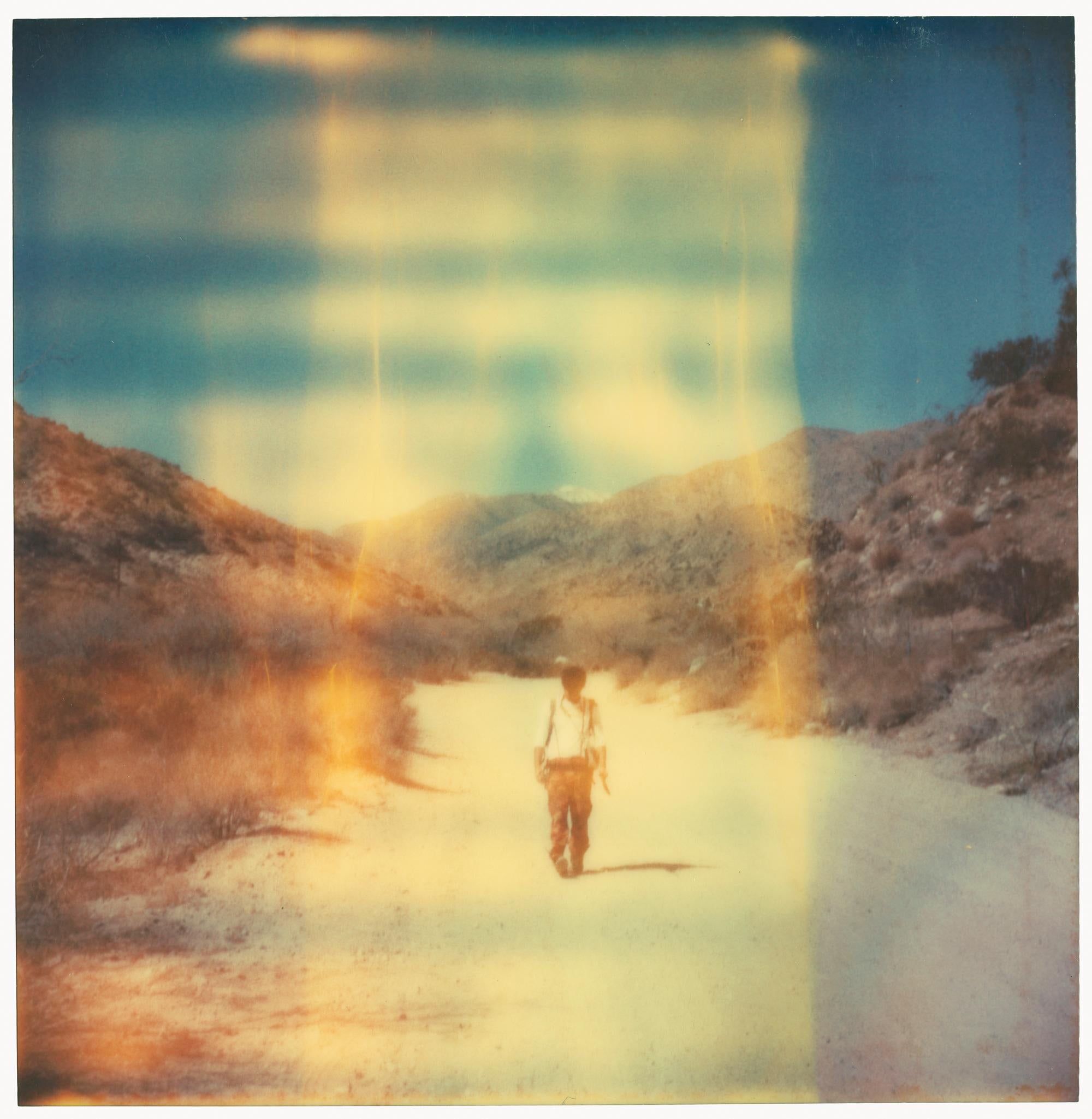 In Dubious Battle (Haley and the Birds) - triptych - Contemporary Photograph by Stefanie Schneider