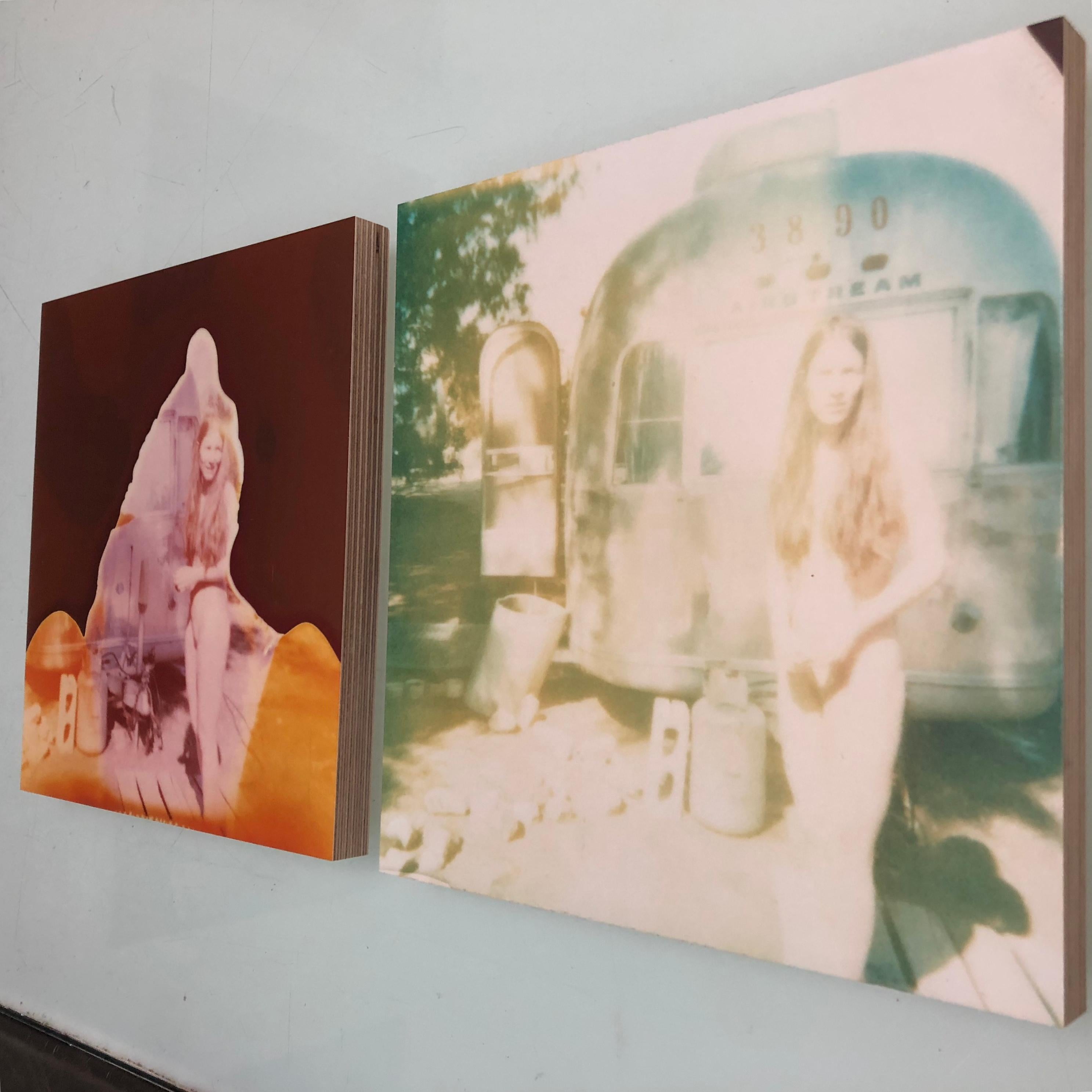 In front of Trailer (Sidewinder), diptych - Polaroid, Nude, Contemporary, Analog For Sale 4