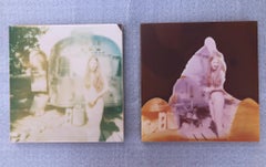 In front of Trailer (Sidewinder), diptych - Polaroid, Nude, Contemporary, Analog
