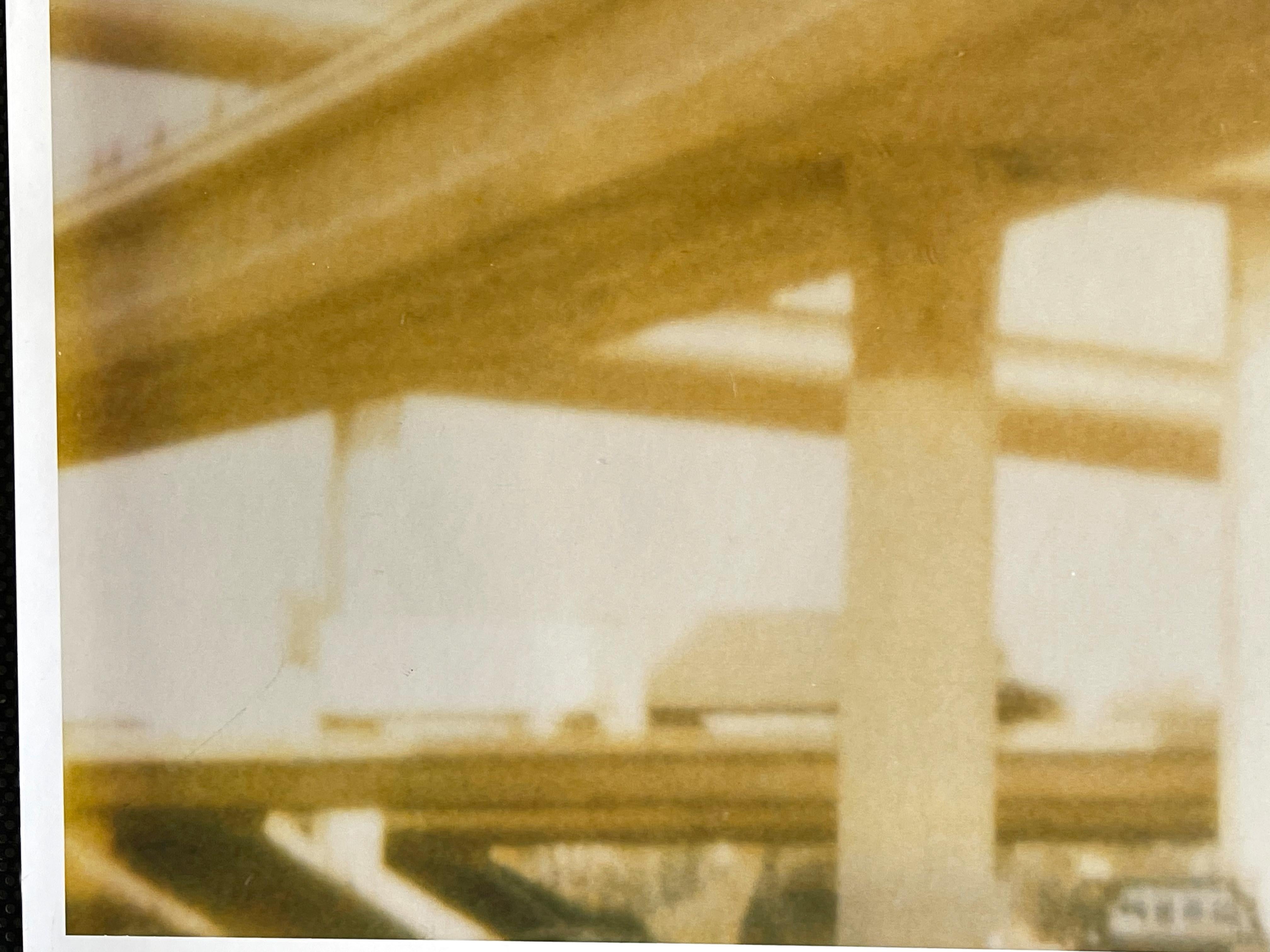 Interstate 10 Overpass (Drive to the Desert) - analog hand-print - Contemporary Photograph by Stefanie Schneider