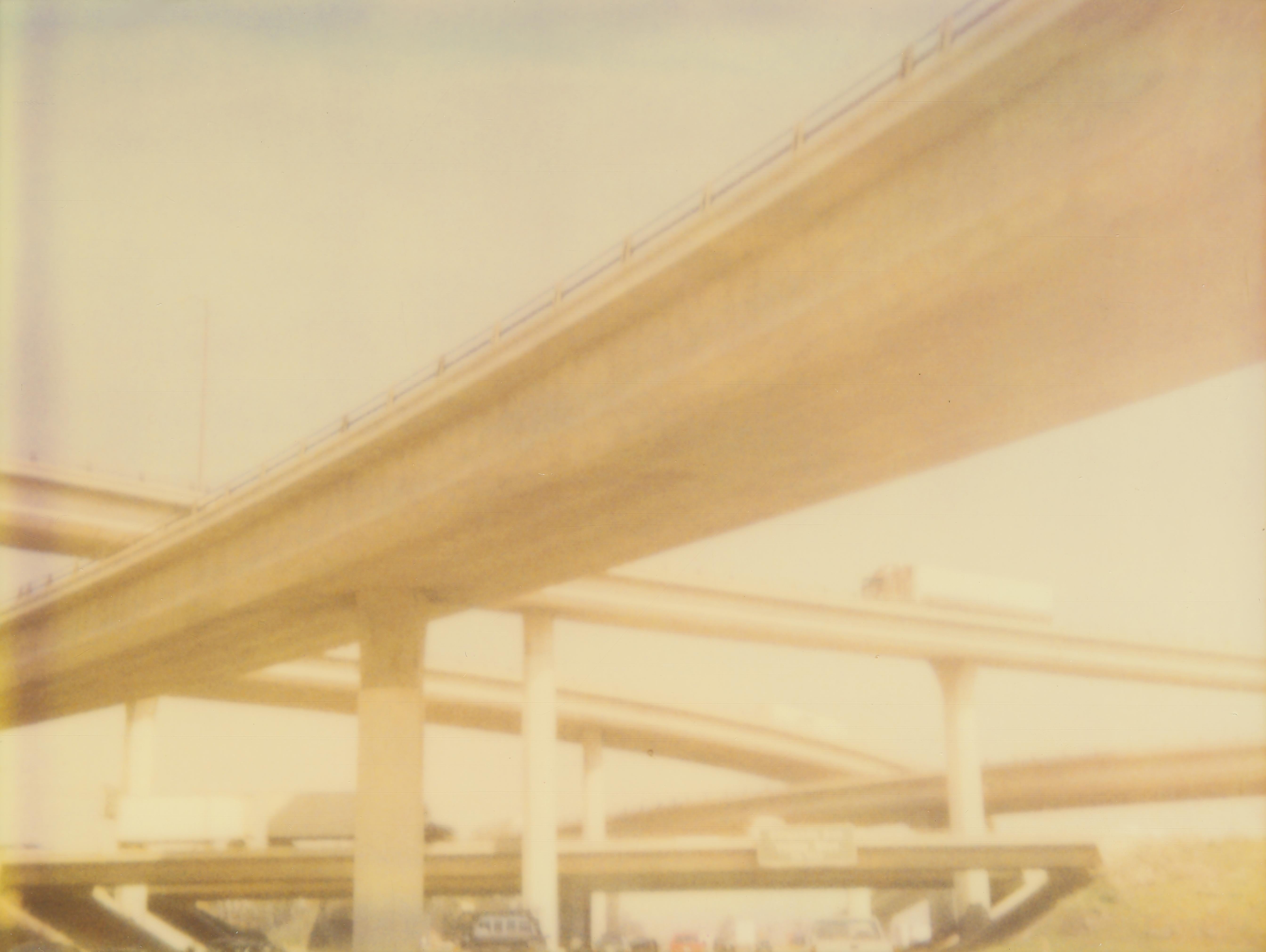 Stefanie Schneider Color Photograph - Interstate 10 Overpass (Drive to the Desert) - analog hand-print