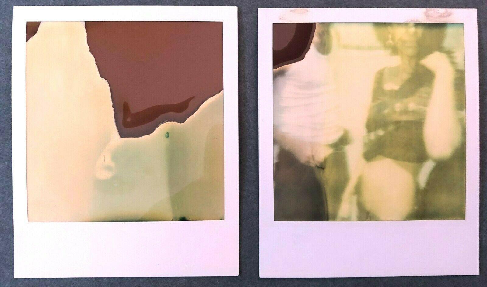 Stefanie Schneider Color Photograph - Jules and Jim - abstract, diptych- 2 Original Polaroids - Unique Pieces