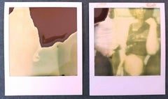 Vintage Jules and Jim - abstract, diptych- 2 Original Polaroids - Unique Pieces