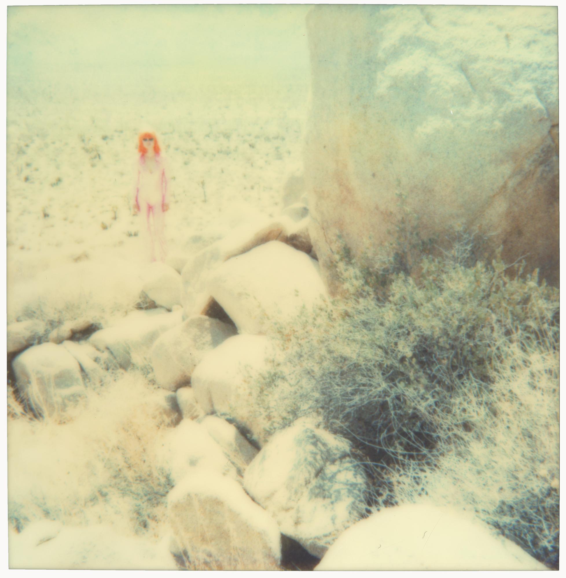 Stefanie Schneider Portrait Photograph - Just Landed (Long Way Home) - featuring Radha Mitchell, analog