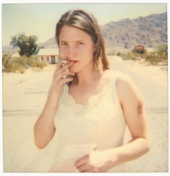 Kirsten smokes (29 Palms, CA) - Polaroid, Contemporary