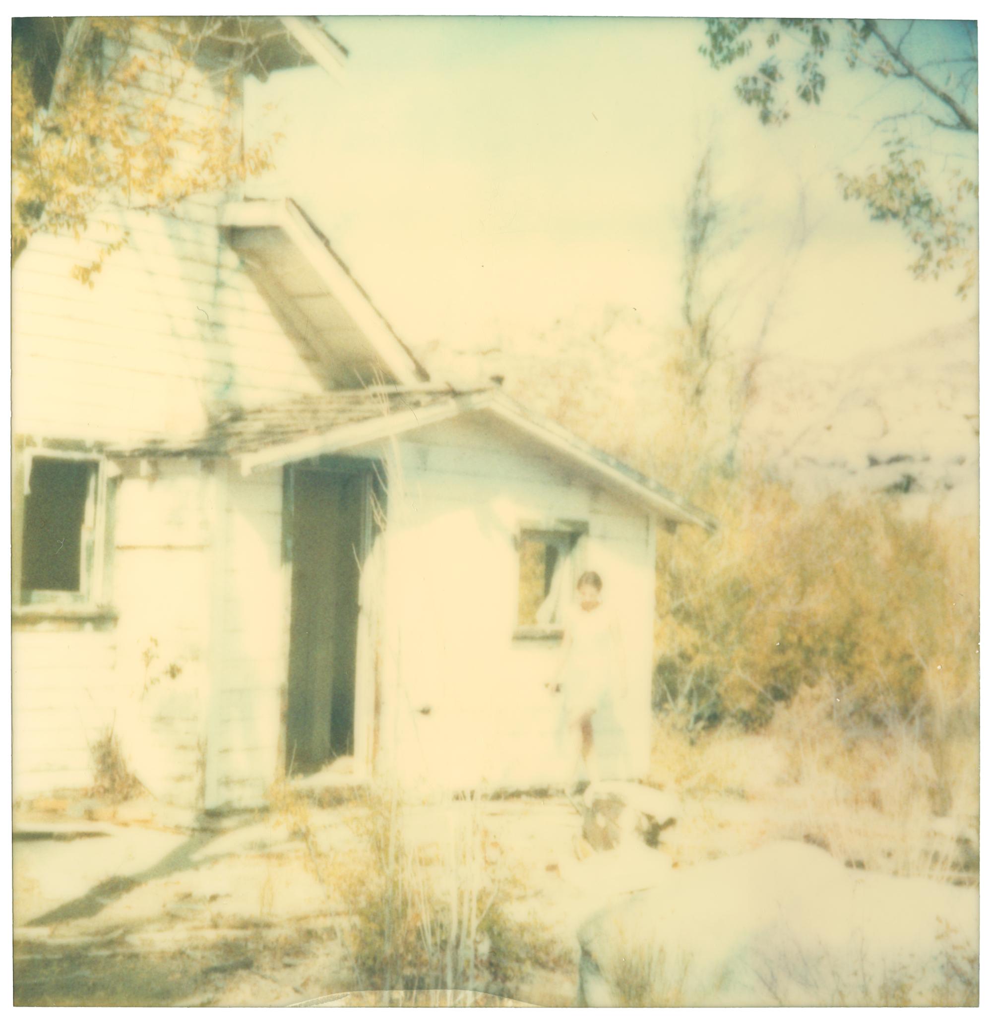 Last Season (Wastelands), diptych - Polaroid, Expired. Contemporary, Color - Beige Landscape Photograph by Stefanie Schneider
