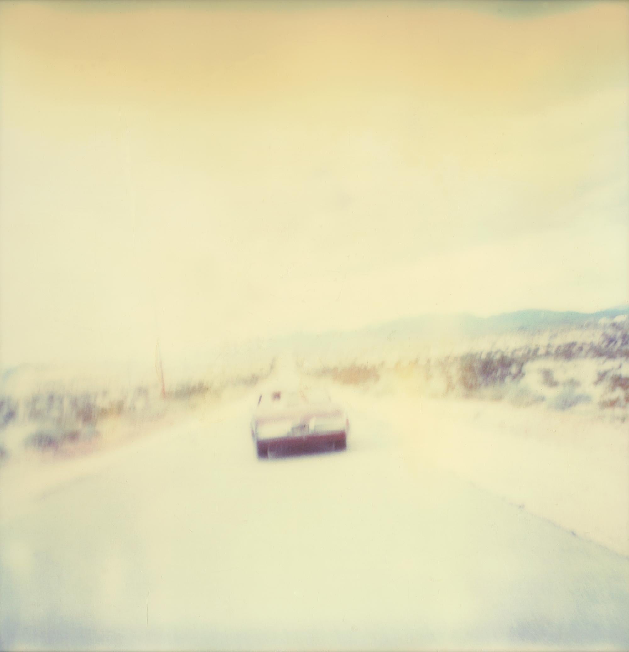 Leaving III (Sidewinder) - Polaroid, 21. Jahrhundert, Contemporary (Beige), Color Photograph, von Stefanie Schneider