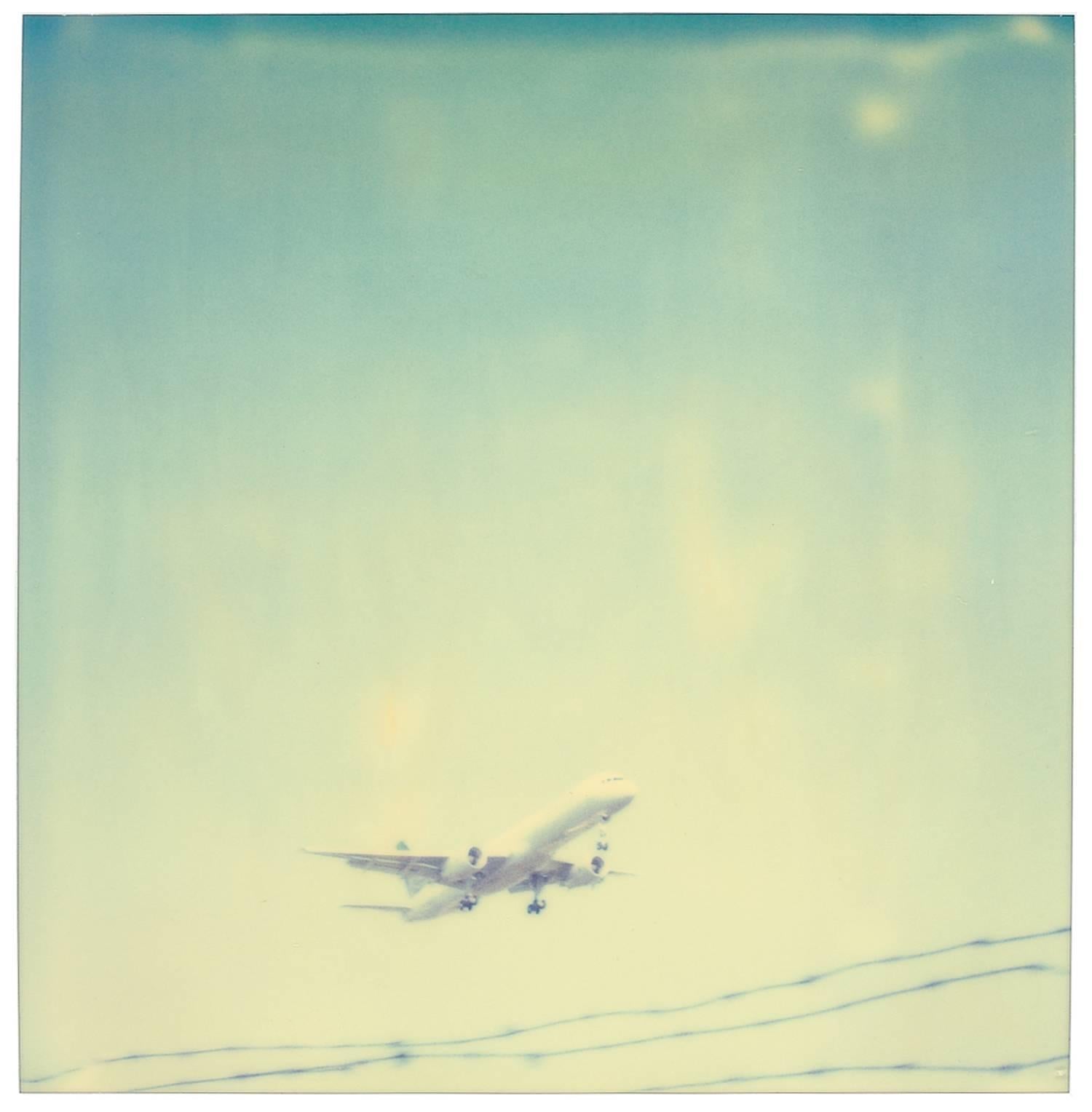 Leaving in a jet plane Contemporary, 21st Century, Polaroid, Portrait Photo - Photograph by Stefanie Schneider