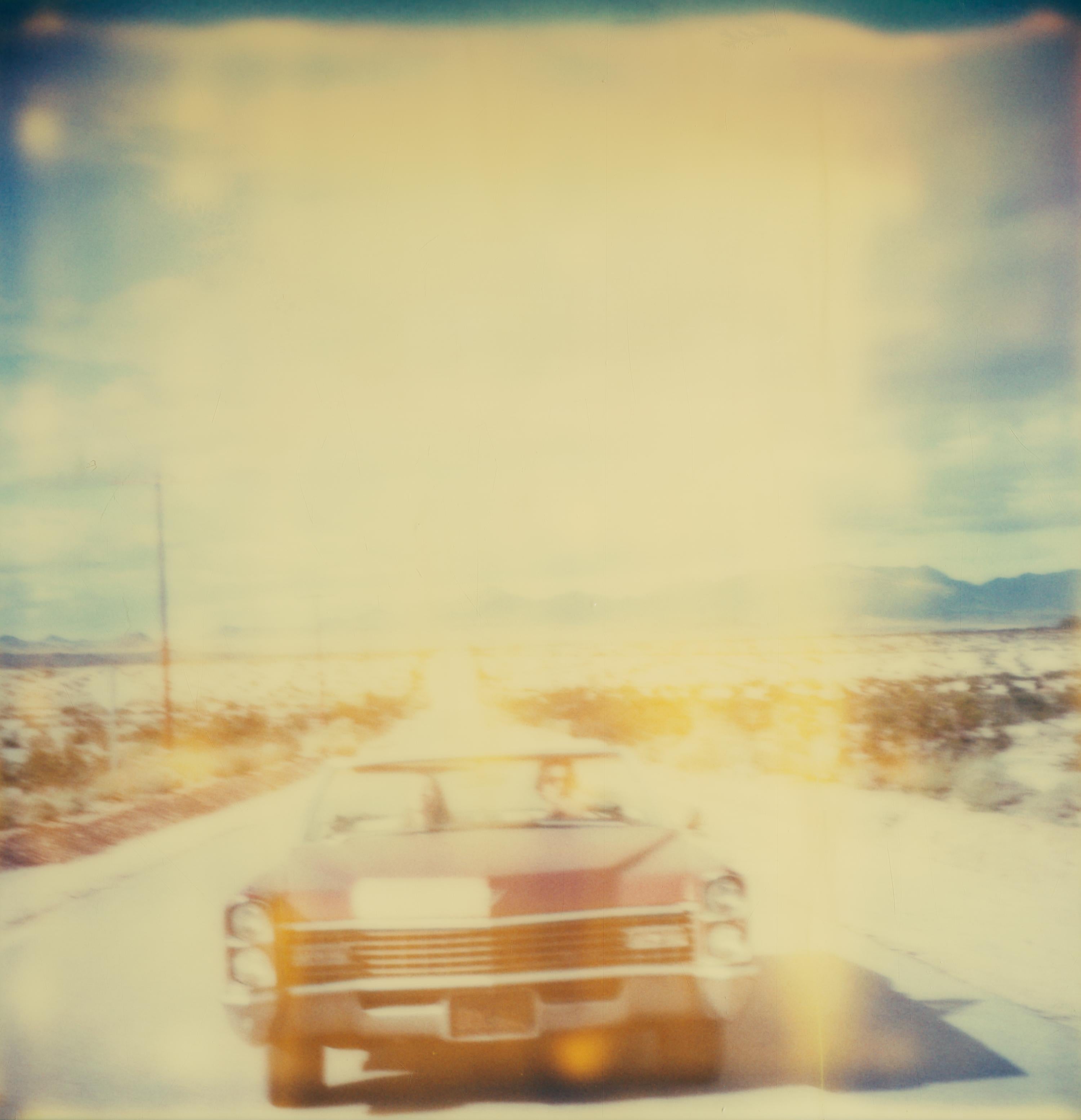 Stefanie Schneider Landscape Photograph - Leaving Town (Sidewinder) - based on a Polaroid