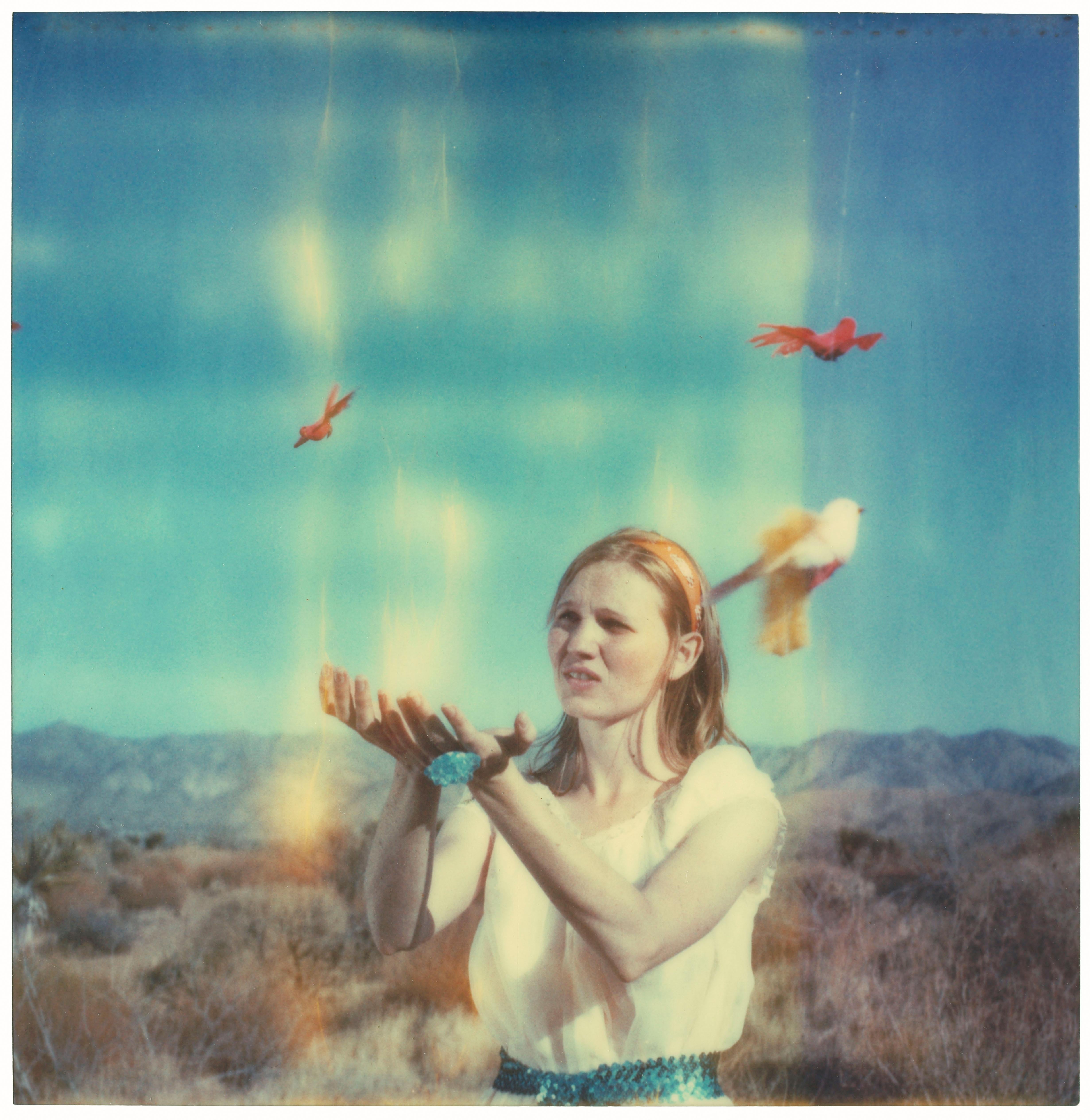 Color Photograph Stefanie Schneider - Letting Go (Haley et les oiseaux) 