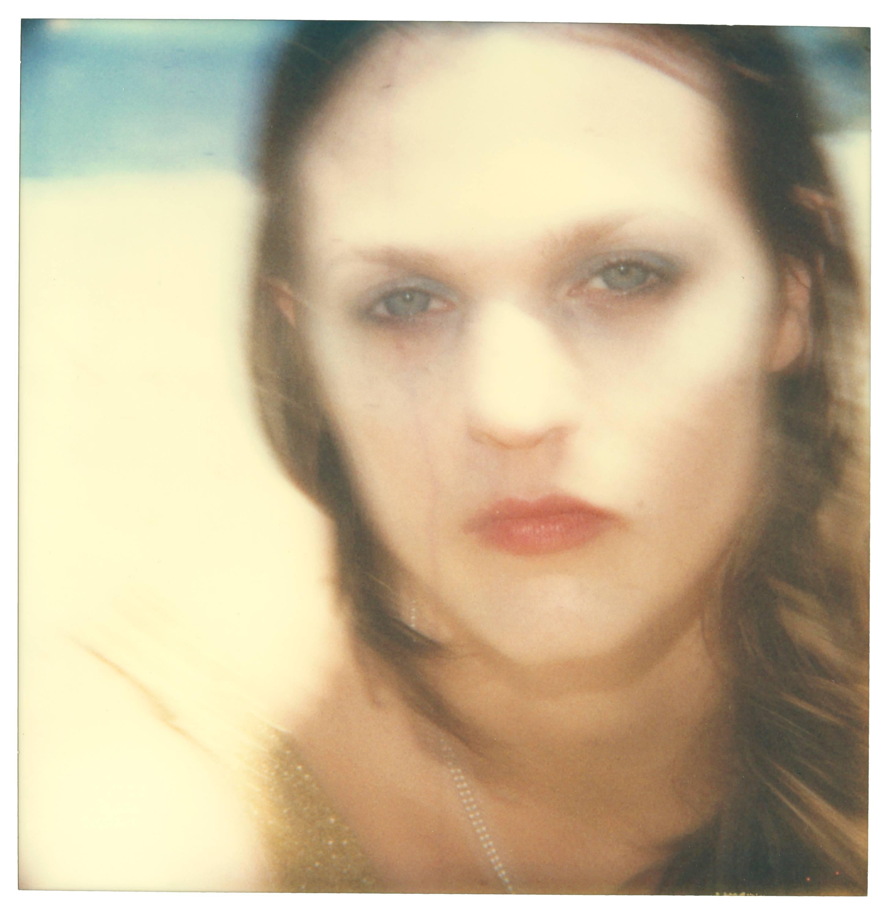 Stefanie Schneider Portrait Photograph - Like Tears in the Rain (Beachshoot) - analog, Polaroid, hand-print, Contemporar