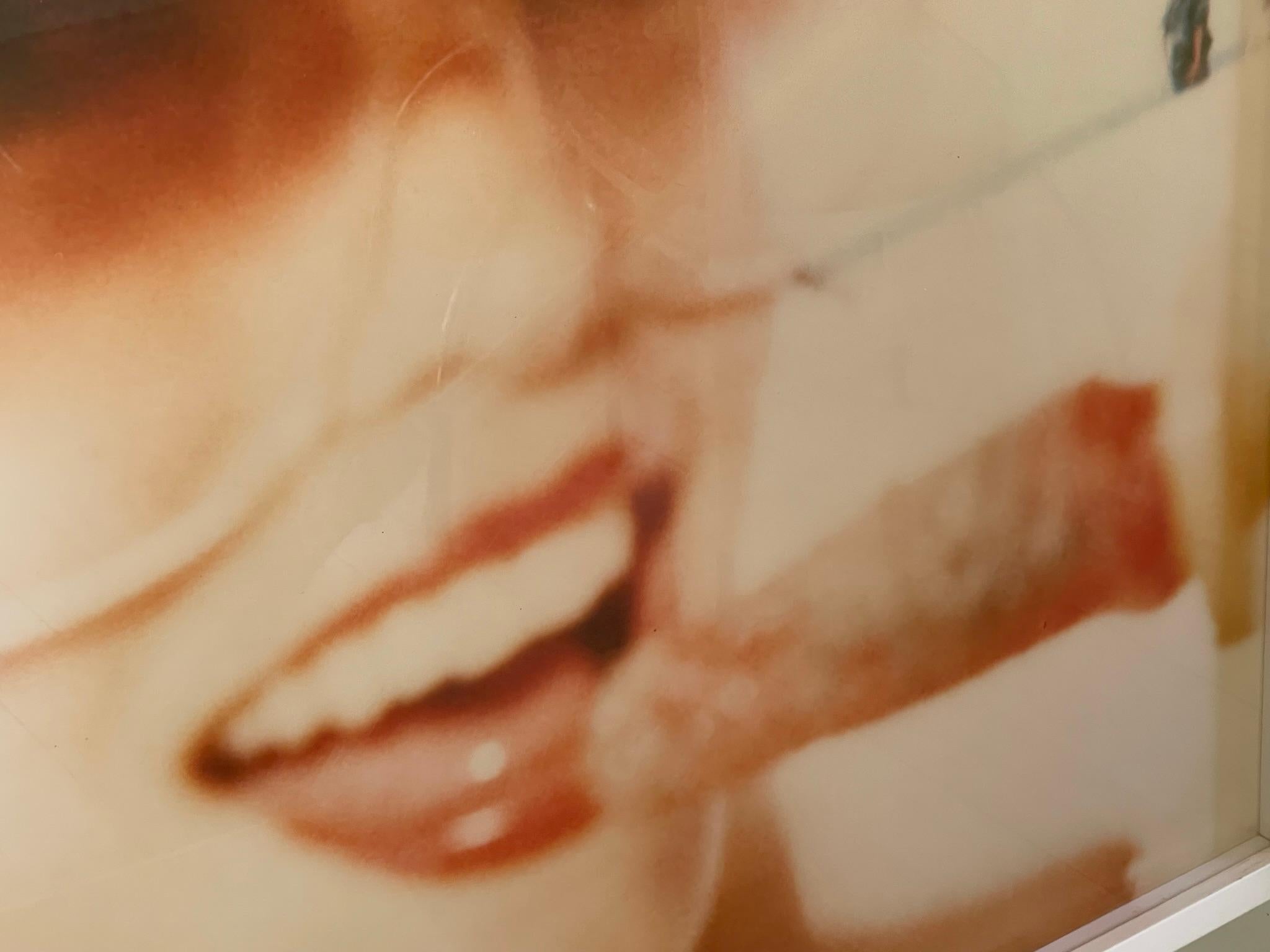 Lollipop I (Beachshoot) starring Radha Mitchell - framed, analog, Polaroid For Sale 1