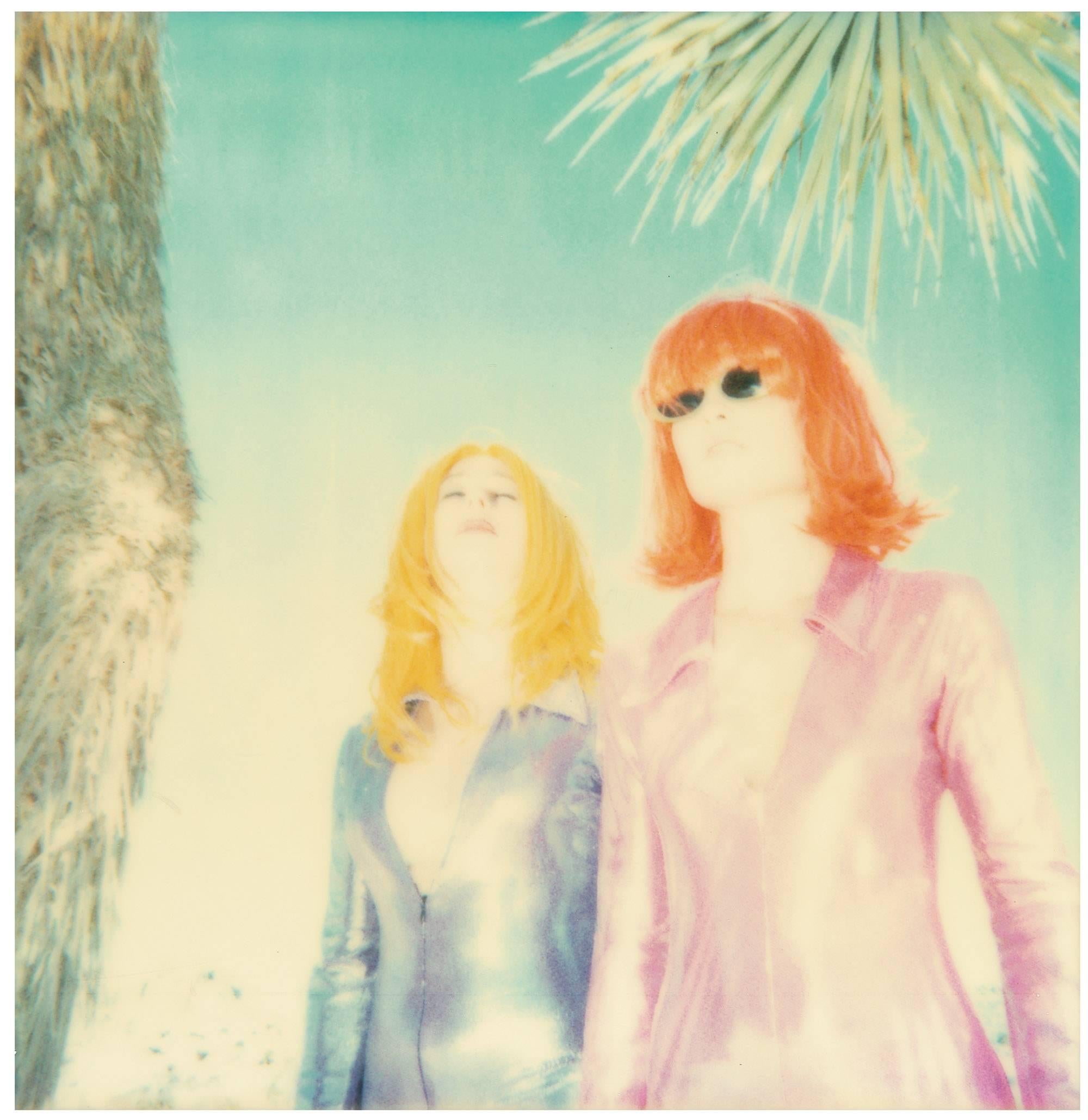 Long Way Home - triptych, Polaroid, analog, Contemporary, pop-art - Beige Portrait Photograph by Stefanie Schneider