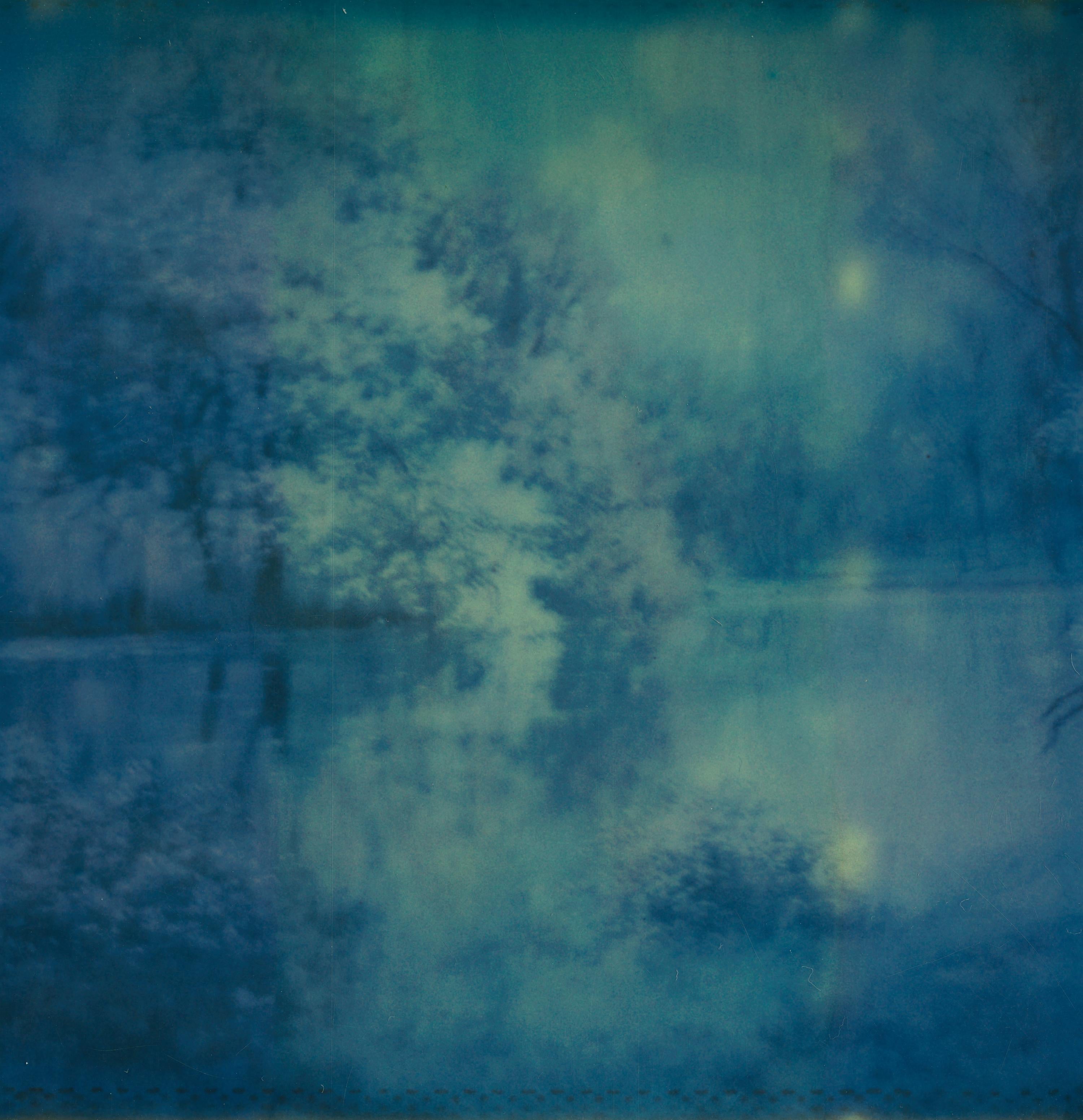 Lost in Blue I (Till Death do us Part) Contemporary, Woman, Polaroid