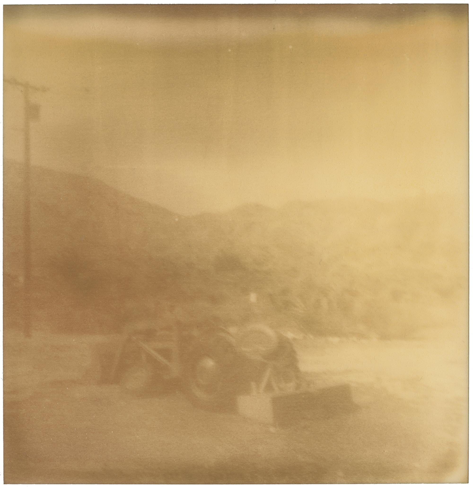 Lost Within (29 Palms, CA) including the book 'A Half Forgotten Dream' - Brown Portrait Photograph by Stefanie Schneider