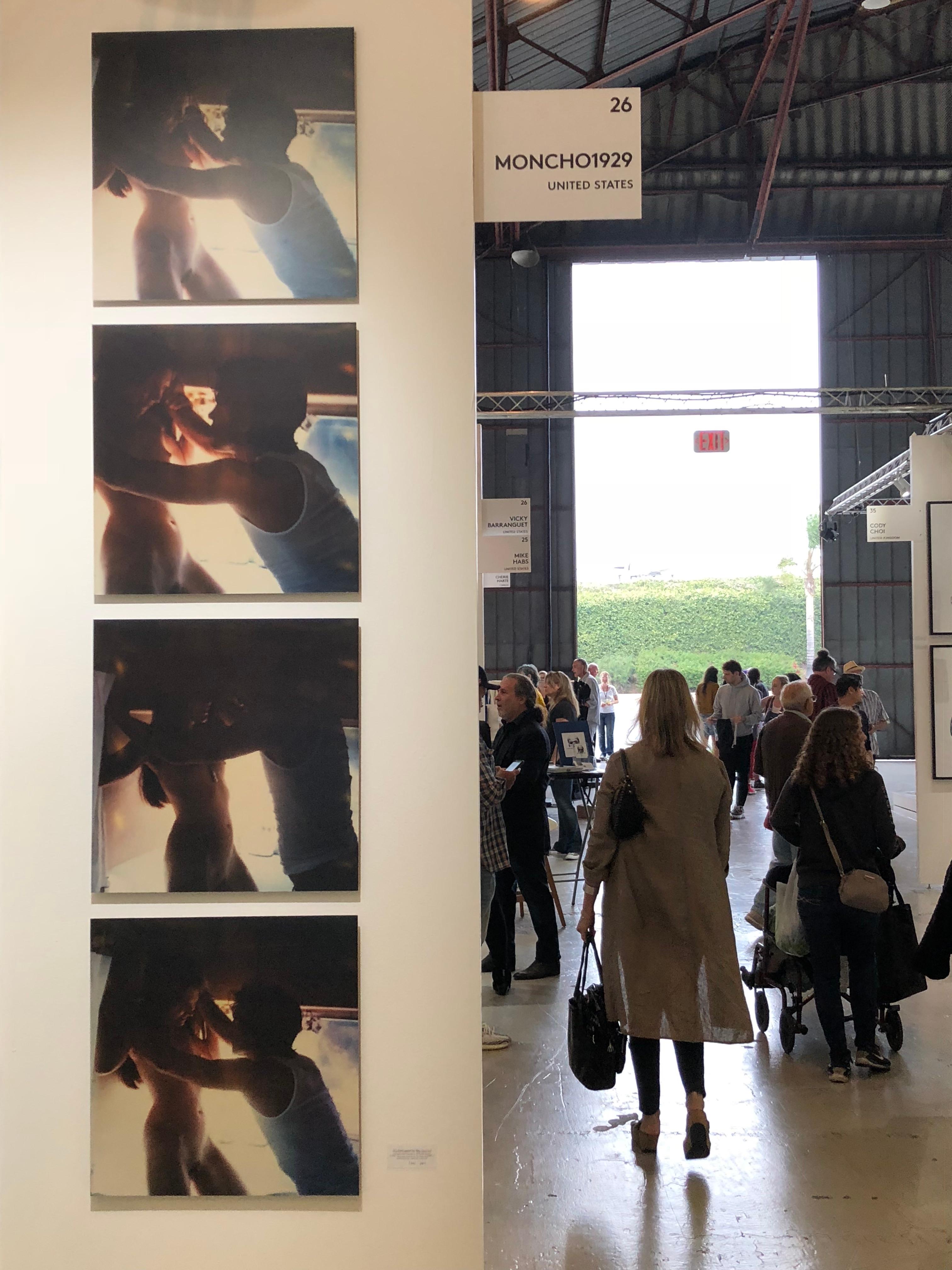 Love Scene against the Wall (Sidewinder) analog and mounted, 57x249cm - Polaroid For Sale 6