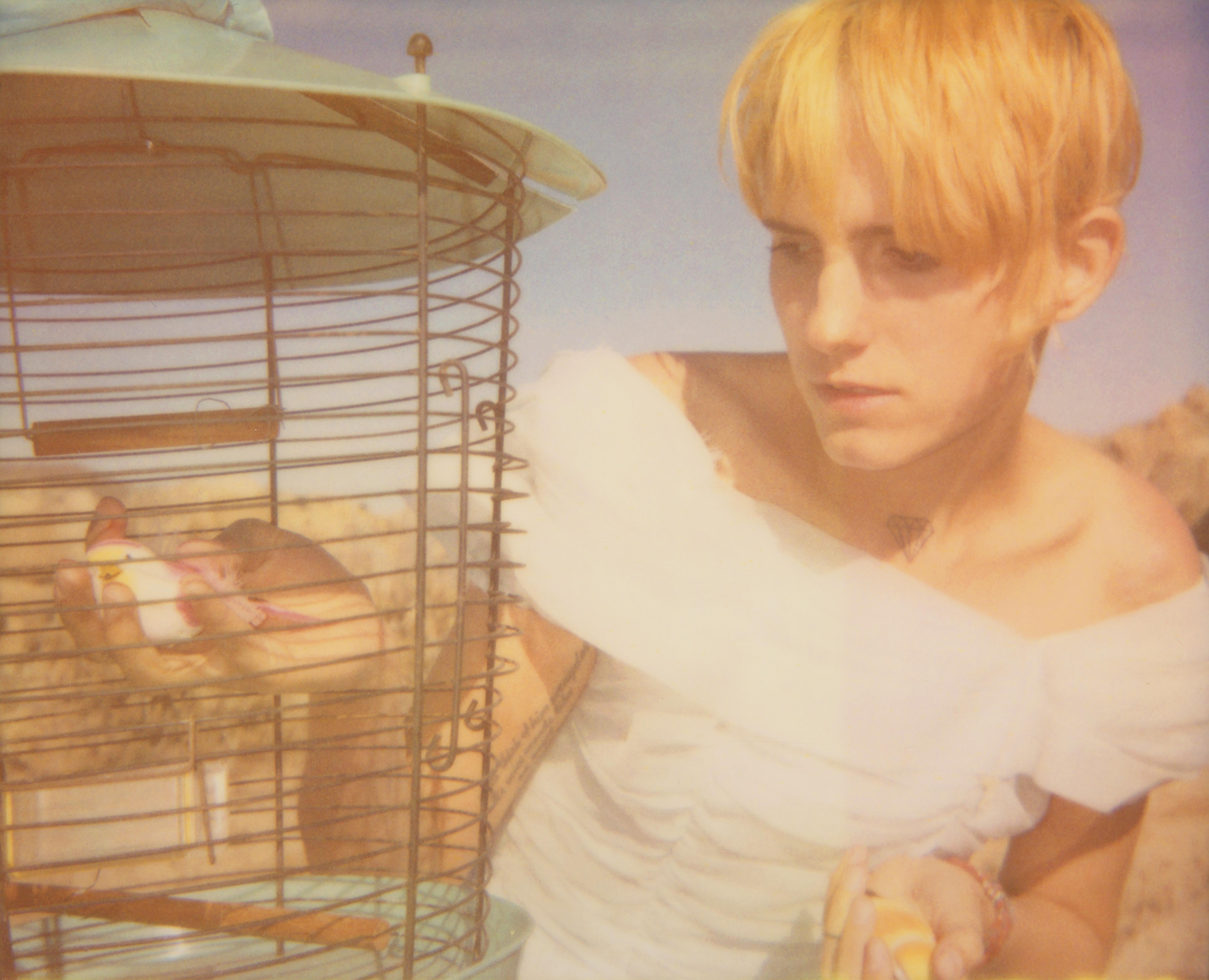 Stefanie Schneider Color Photograph - Lullaby - with Heather Megan Christie, Polaroid, Contemporary, Bird