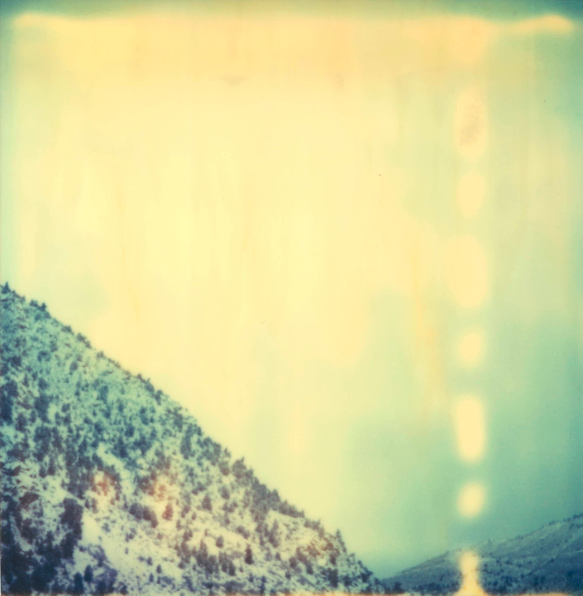 Stefanie Schneider Color Photograph - Magic Mountain 12 (Memories of Green) - based on a Polaroid, analog, 21st Centur