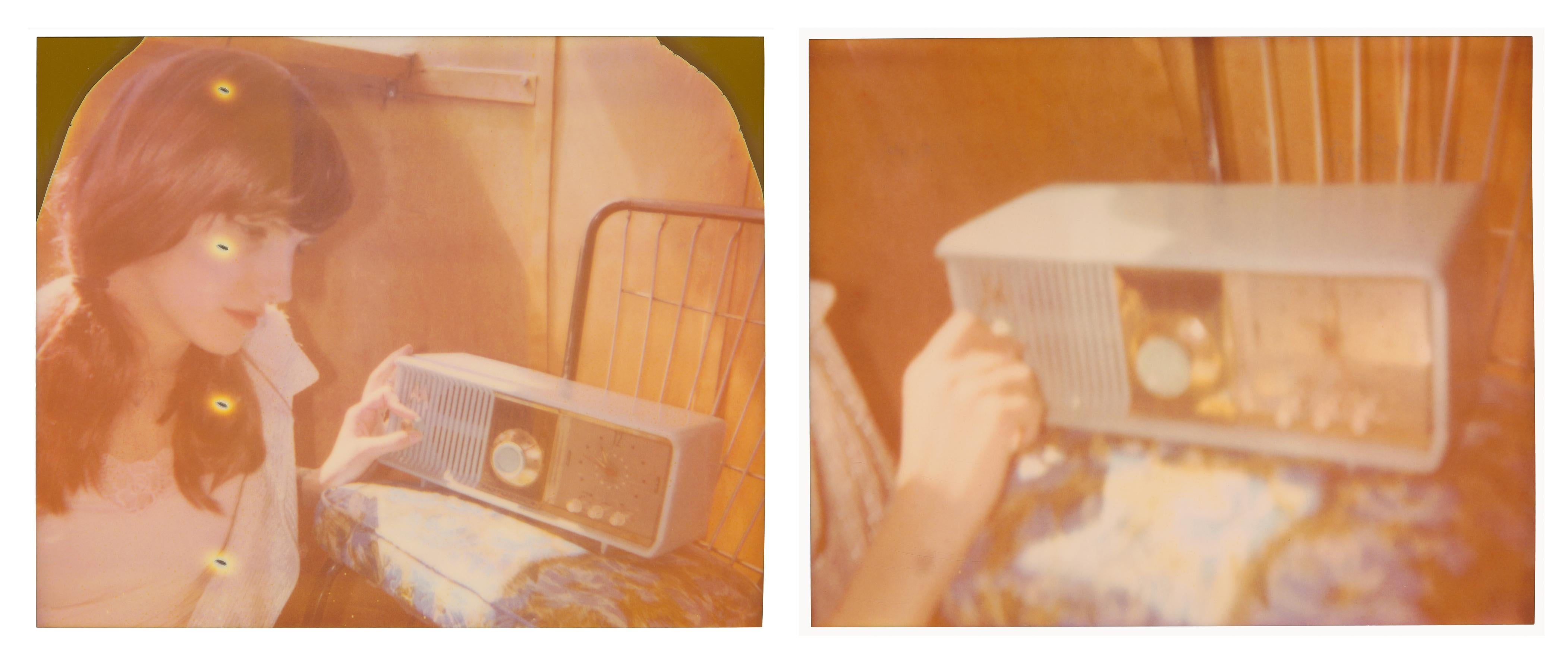 Stefanie Schneider Color Photograph - Radio Show (The Girl behind the White Picket Fence) - diptych