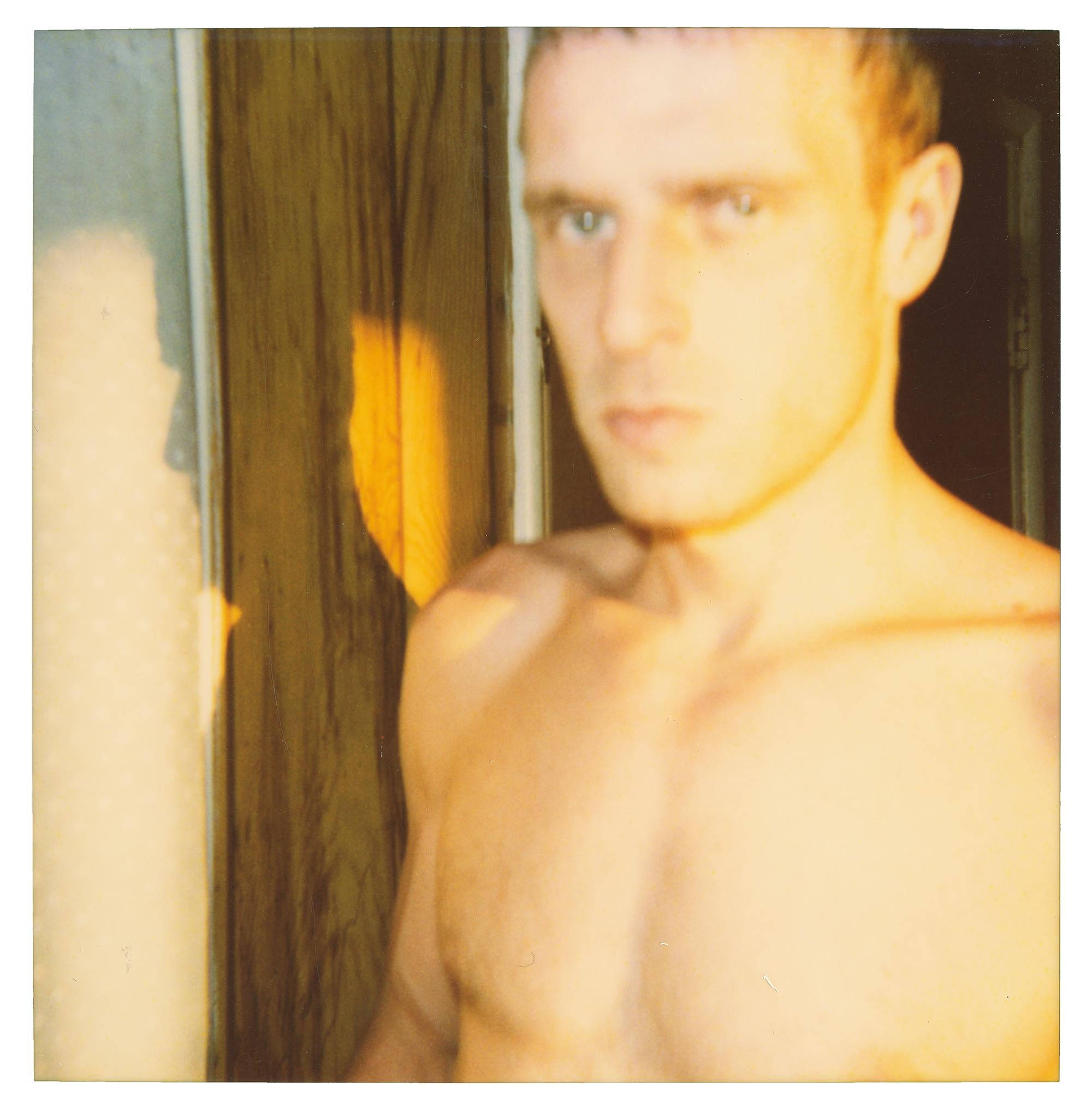 Stefanie Schneider Color Photograph - Male Nude (29 Palms, CA) - 58x56cm, analog, Polaroid, Contemporary, 20th Century