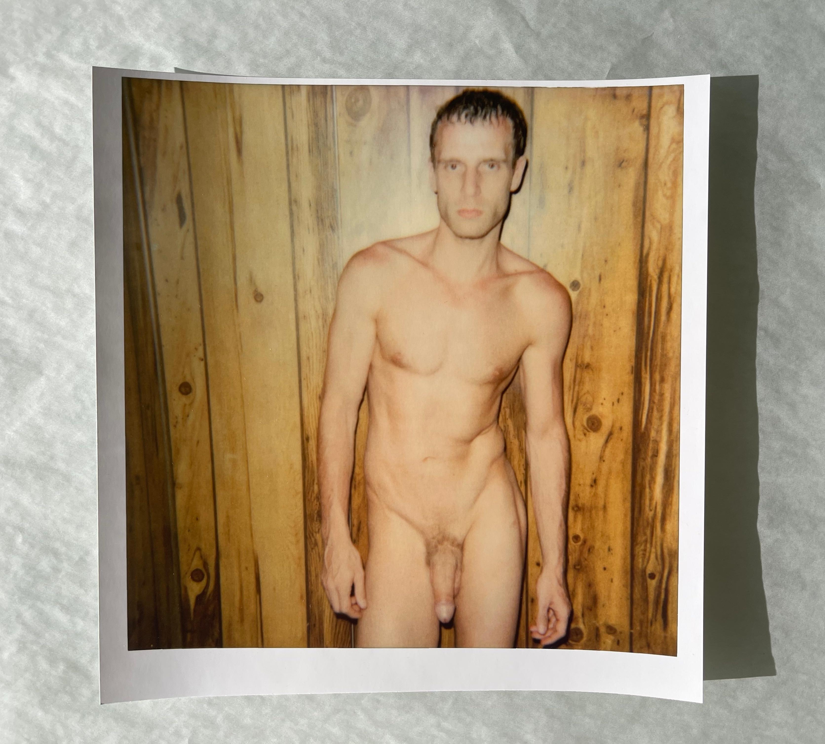 Male Nude from the 29 Palms, CA series - Polaroid, 20th Century, Color - Photograph by Stefanie Schneider