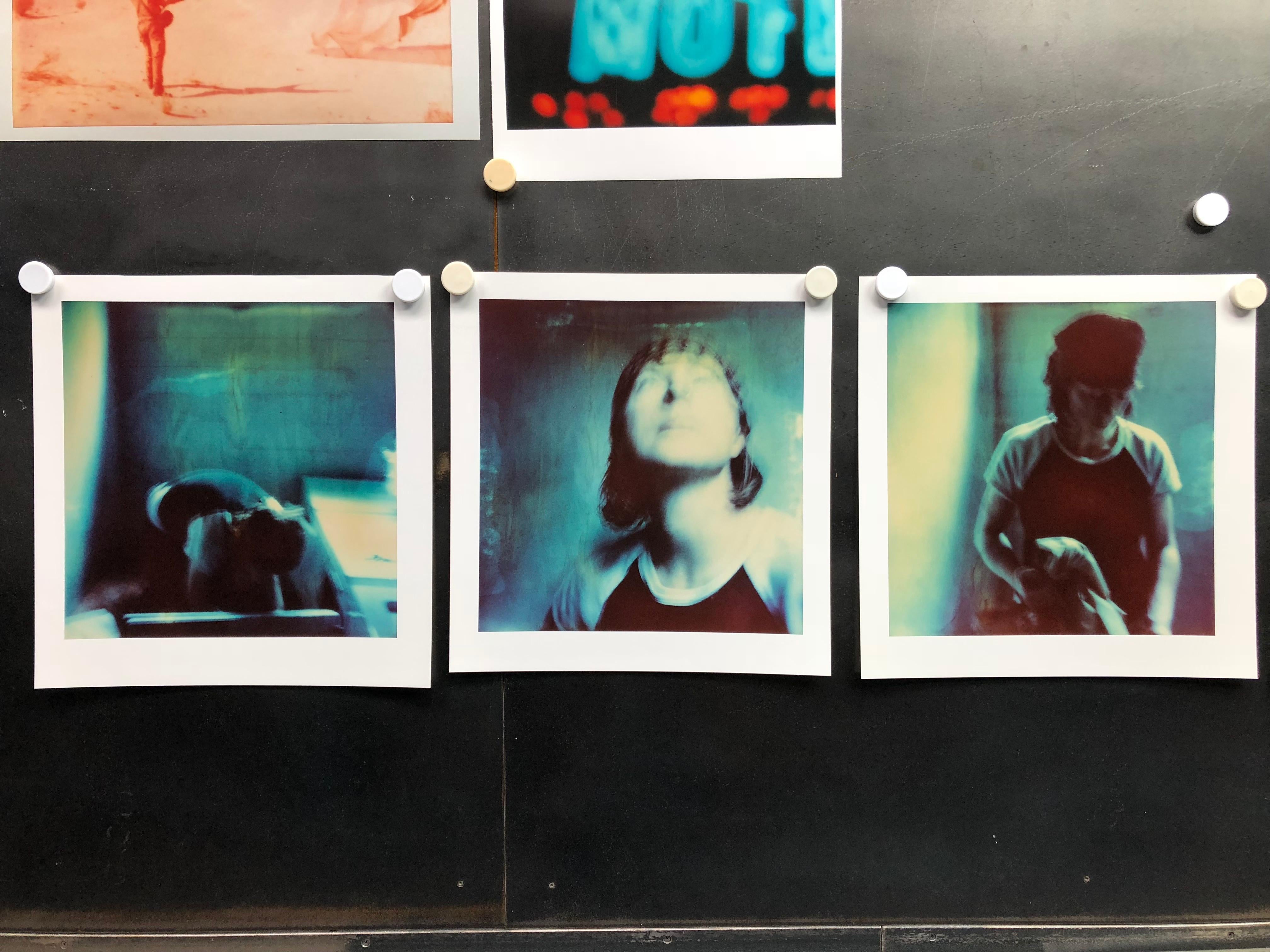 Stefanie Schneider Color Photograph - Max Blue (The Last Picture Show), triptych