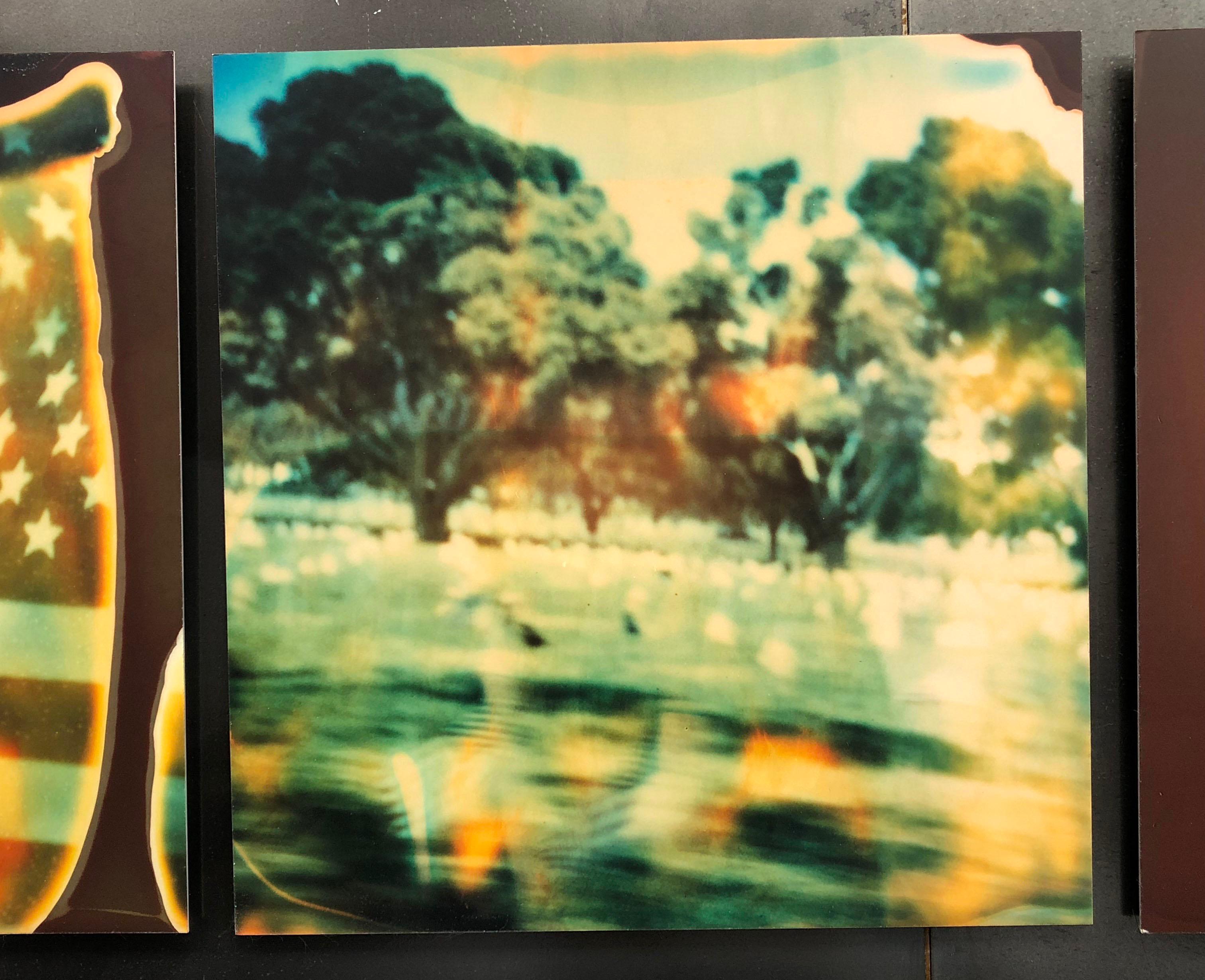 Memorial Day (Stranger than Paradise) - analog, mounted, 7 pieces, 48x352cm - Contemporary Photograph by Stefanie Schneider