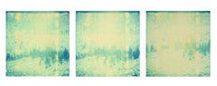 Used Memories of Green II, triptych, analog, mounted