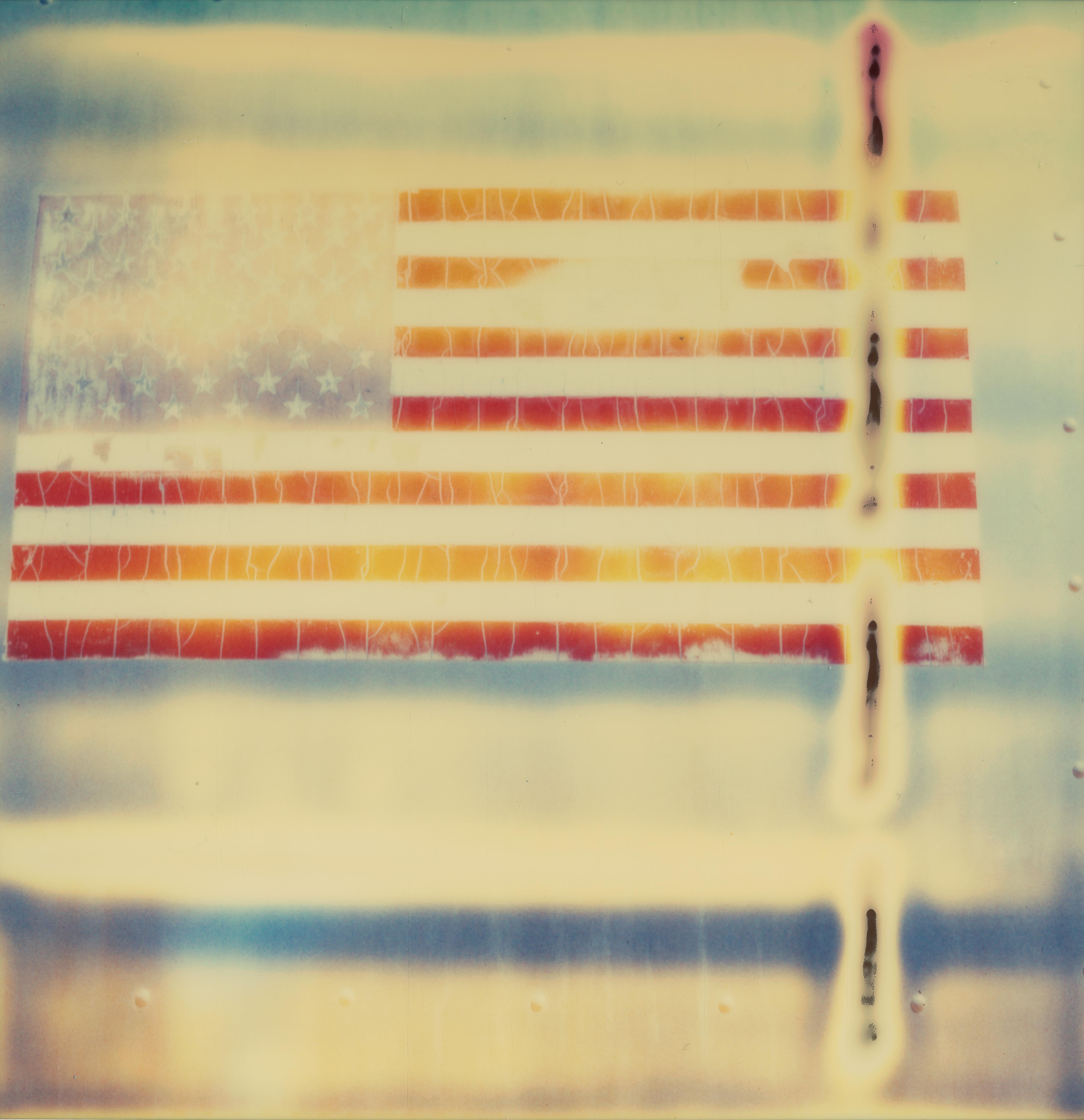 Miss America, Contemporary, Abstract, USA, expired, Polaroid, Photograph, flag