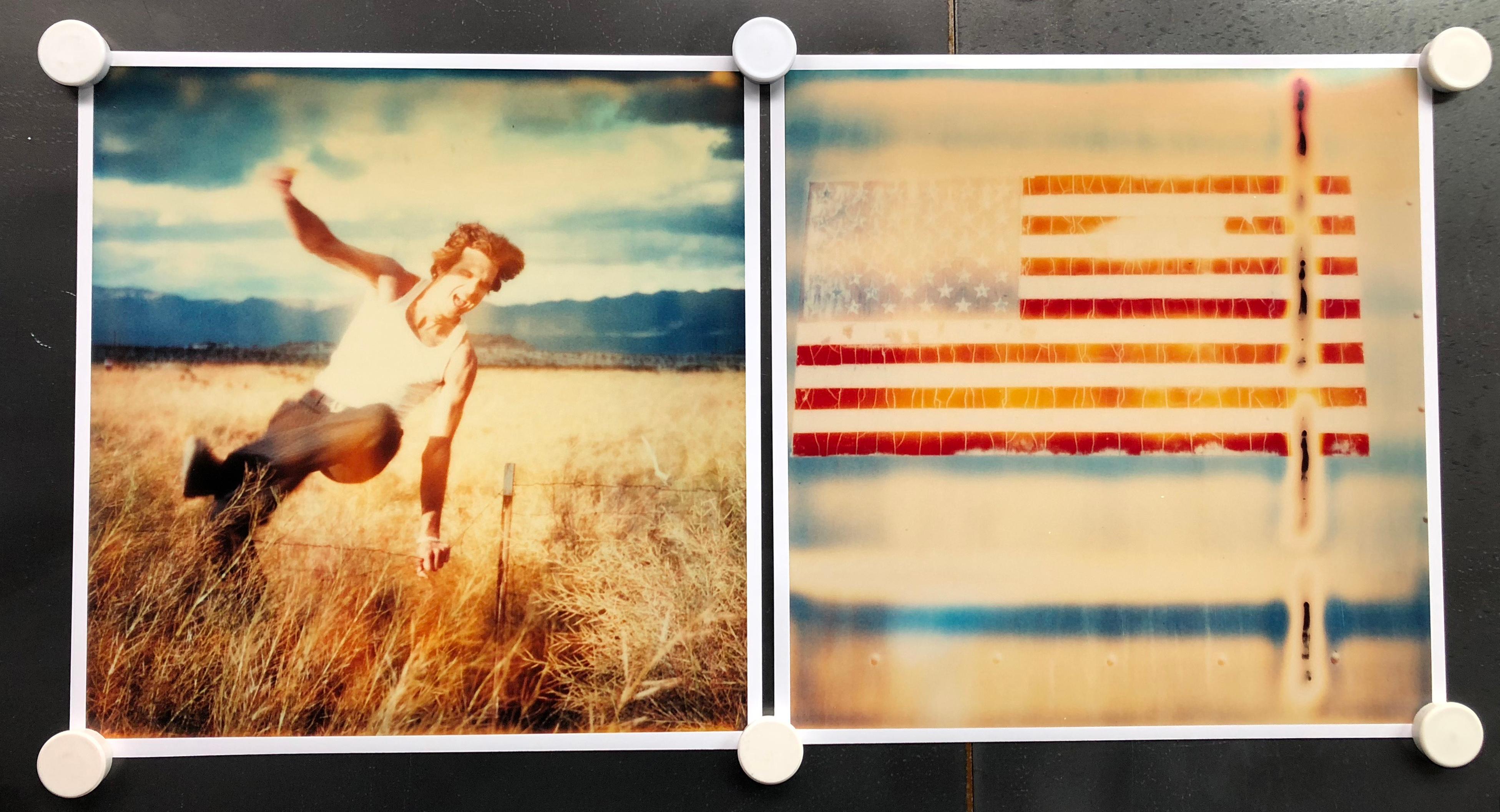 Stefanie Schneider Color Photograph - Miss America (Sidewinder) - analog, diptych