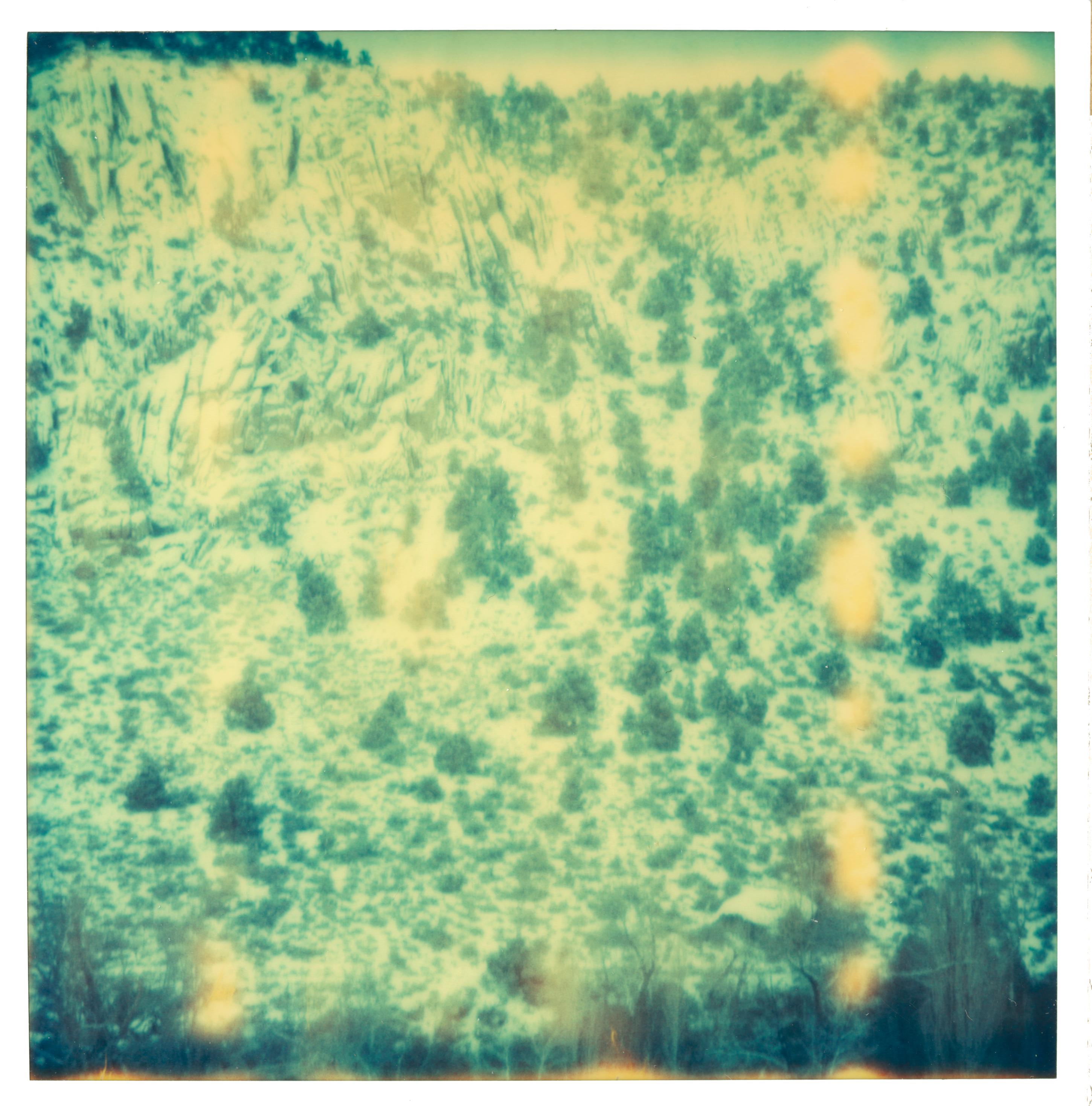 Stefanie Schneider Landscape Photograph - Magic Mountain (Memories of Green) - Landscape, Polaroid, Analog, Wabi-Sabi