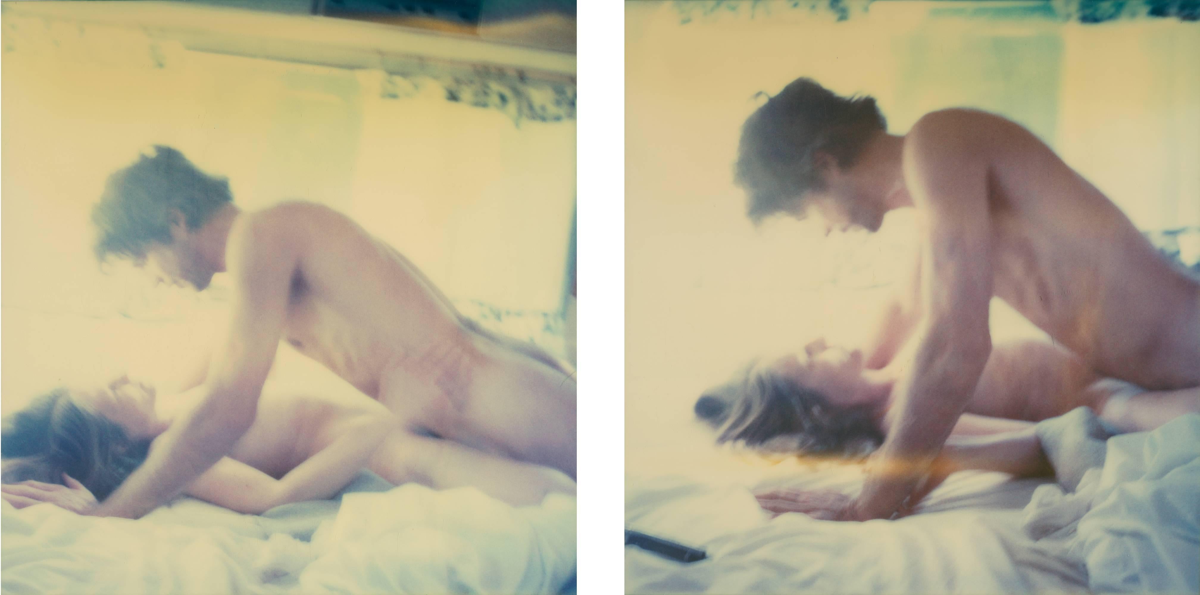 Moments in Time - Sidewinder - diptych Contemporary, Figurative, nude, Polaroid