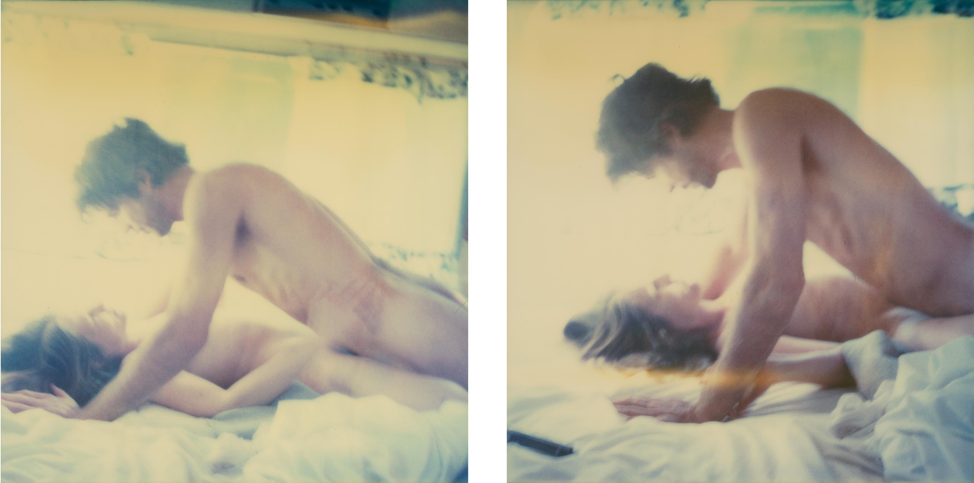 Stefanie Schneider Nude Photograph - Moments in Time (Sidewinder) diptych, Polaroid, Nude, 21st Century, Contemporary