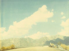 Mountain Ridge - Contemporary, Landscape, Polaroid, Photograph, Analog, Expired