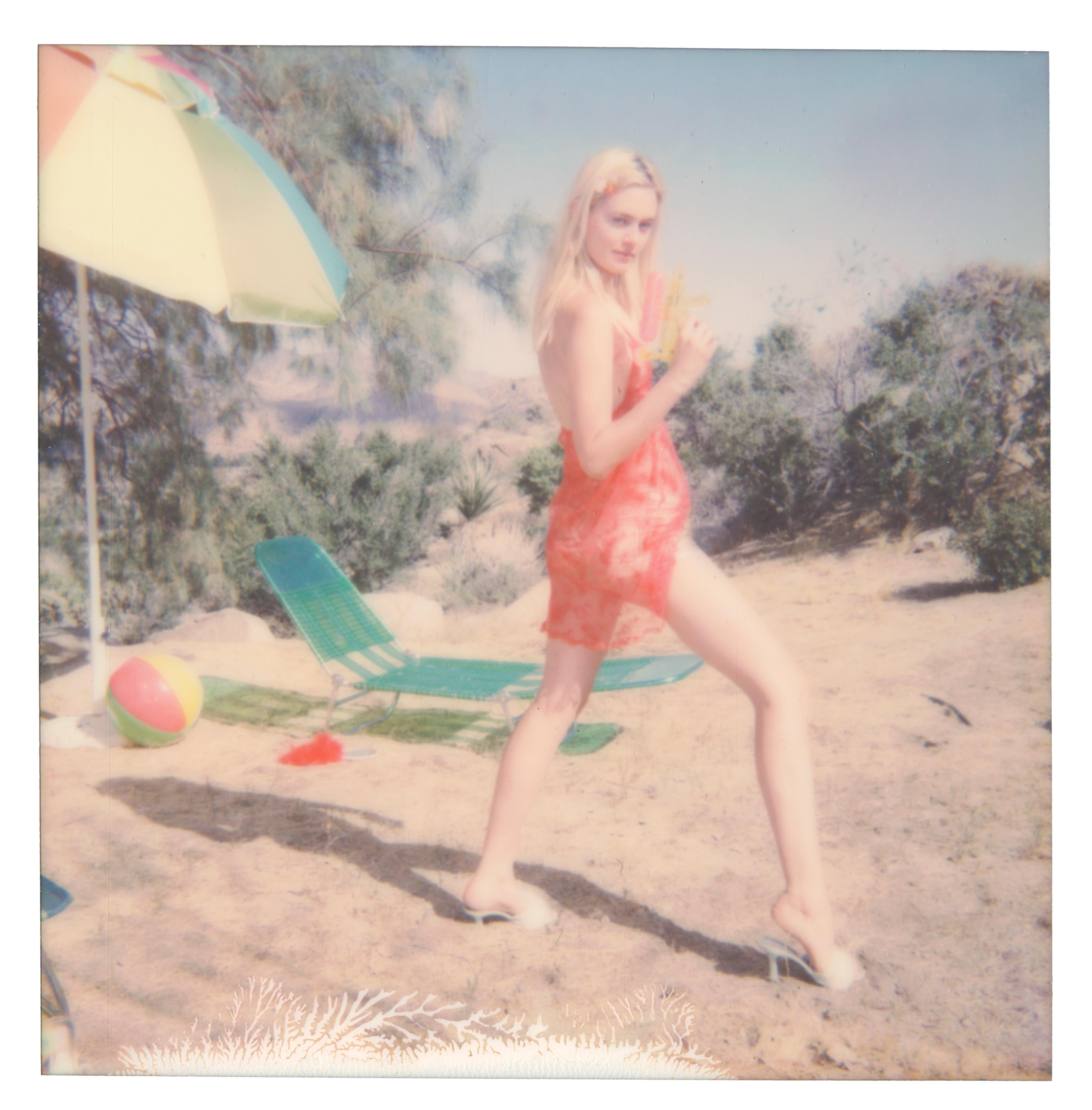 Stefanie Schneider Color Photograph - My name is Bond... Jane Bond (Heavenly Falls) - Polaroid, Figurative Photography