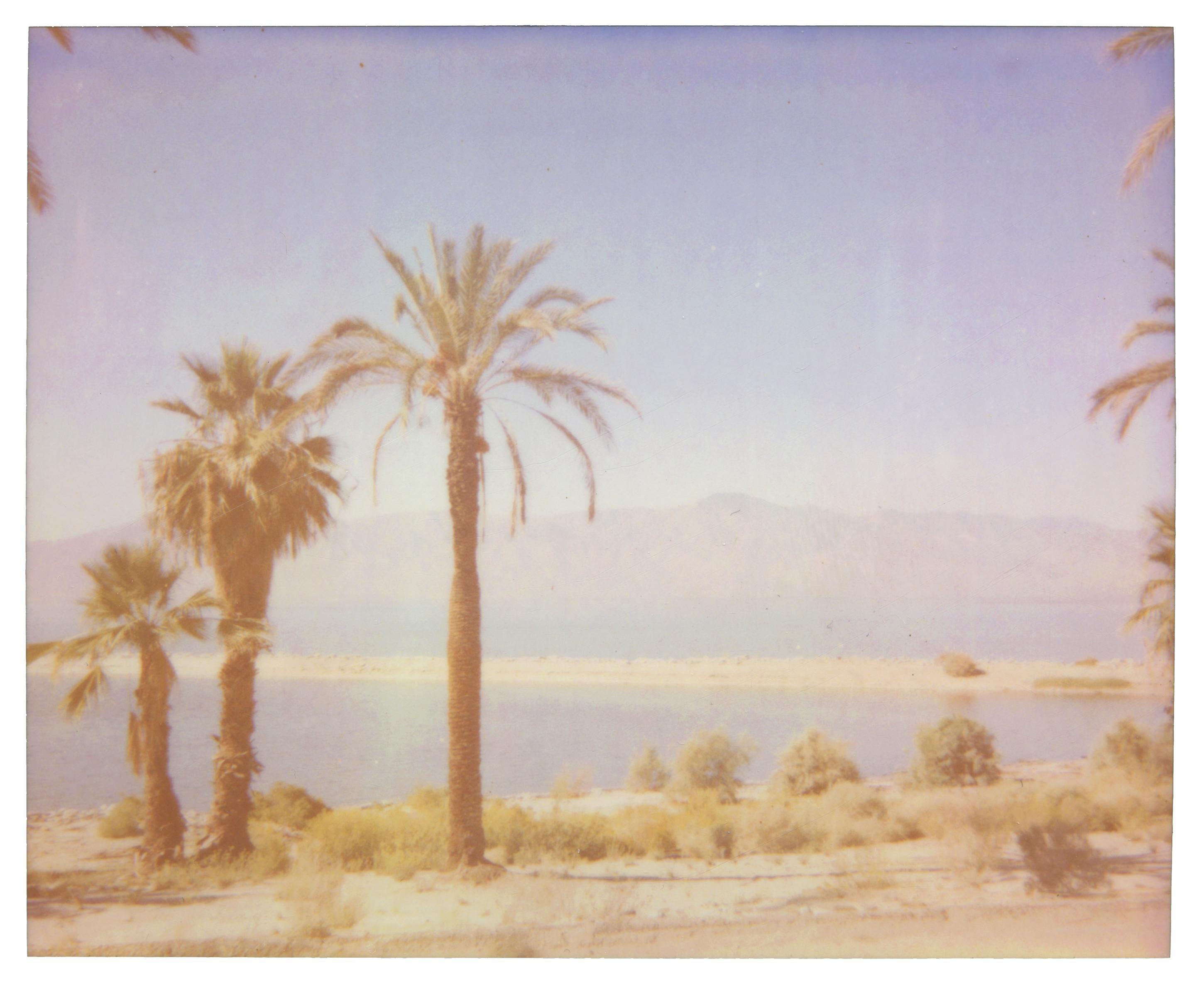 Stefanie Schneider Black and White Photograph - North Shore Mirage (California Badlands) - Contemporary, 21st Century, Polaroid