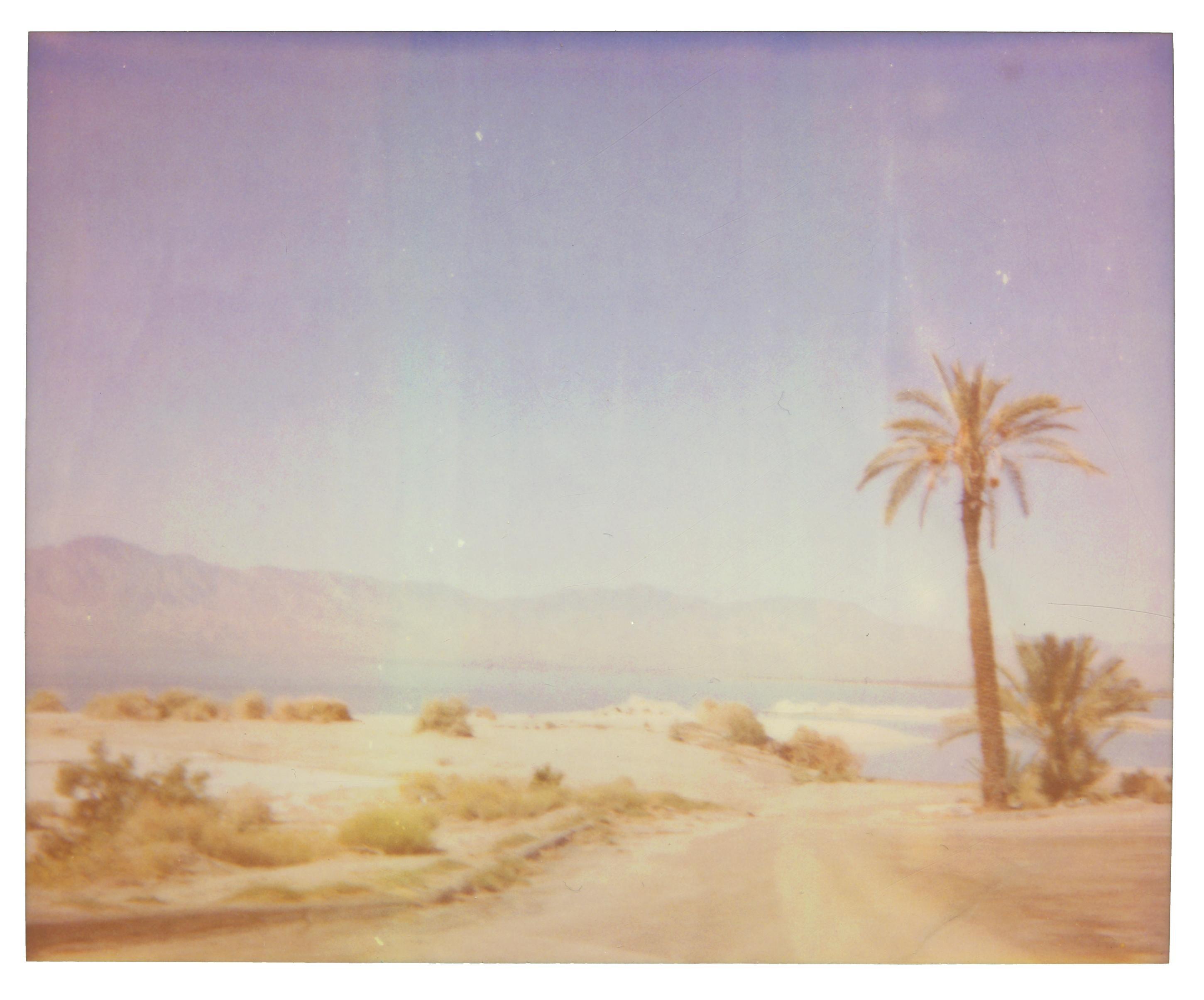 Stefanie Schneider Black and White Photograph - North Shore Mirage (California Badlands) - Contemporary, 21st Century, Polaroid