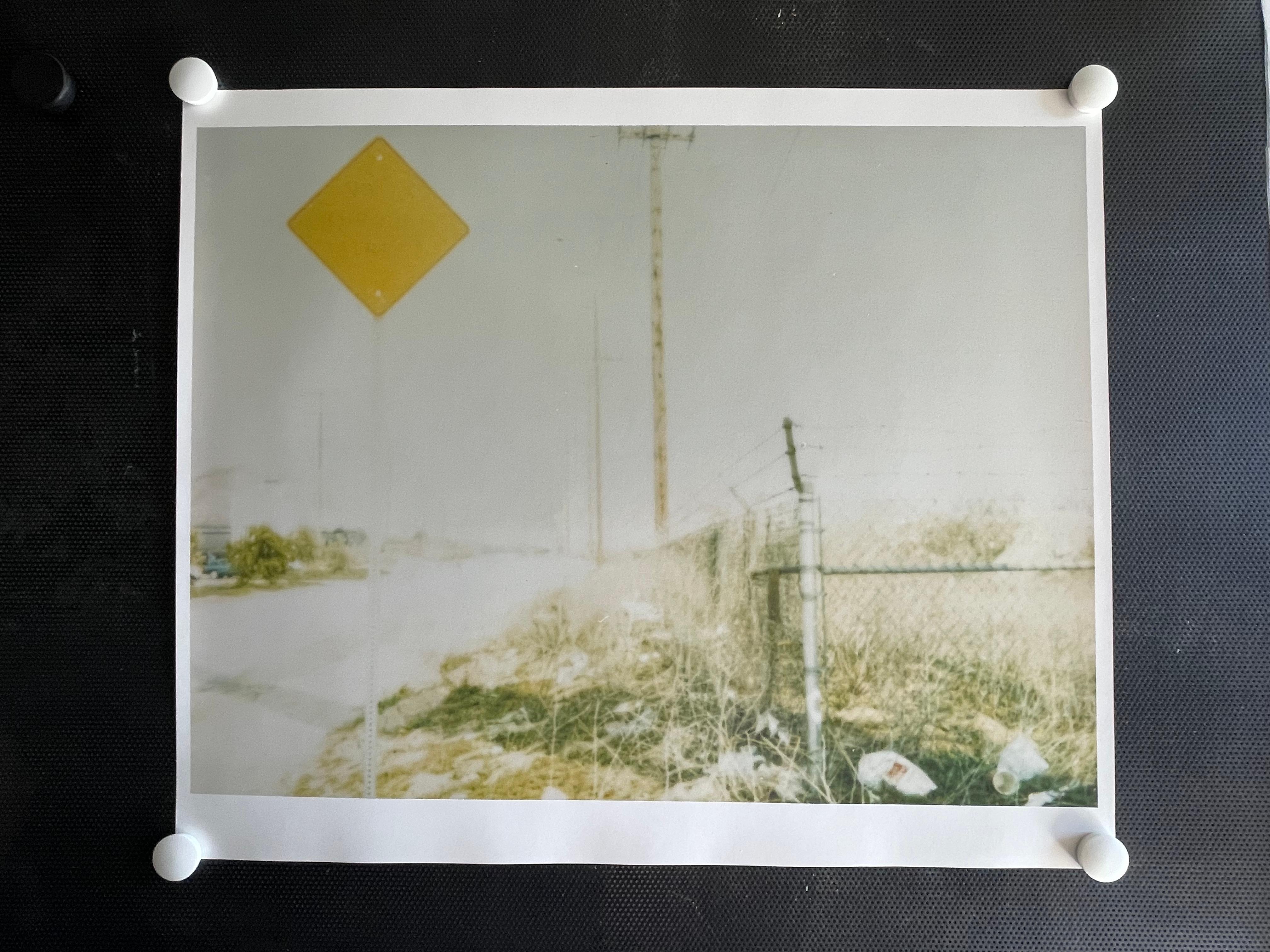 Not a Through Street (Drive to the Desert) - analog hand-print - Photograph by Stefanie Schneider