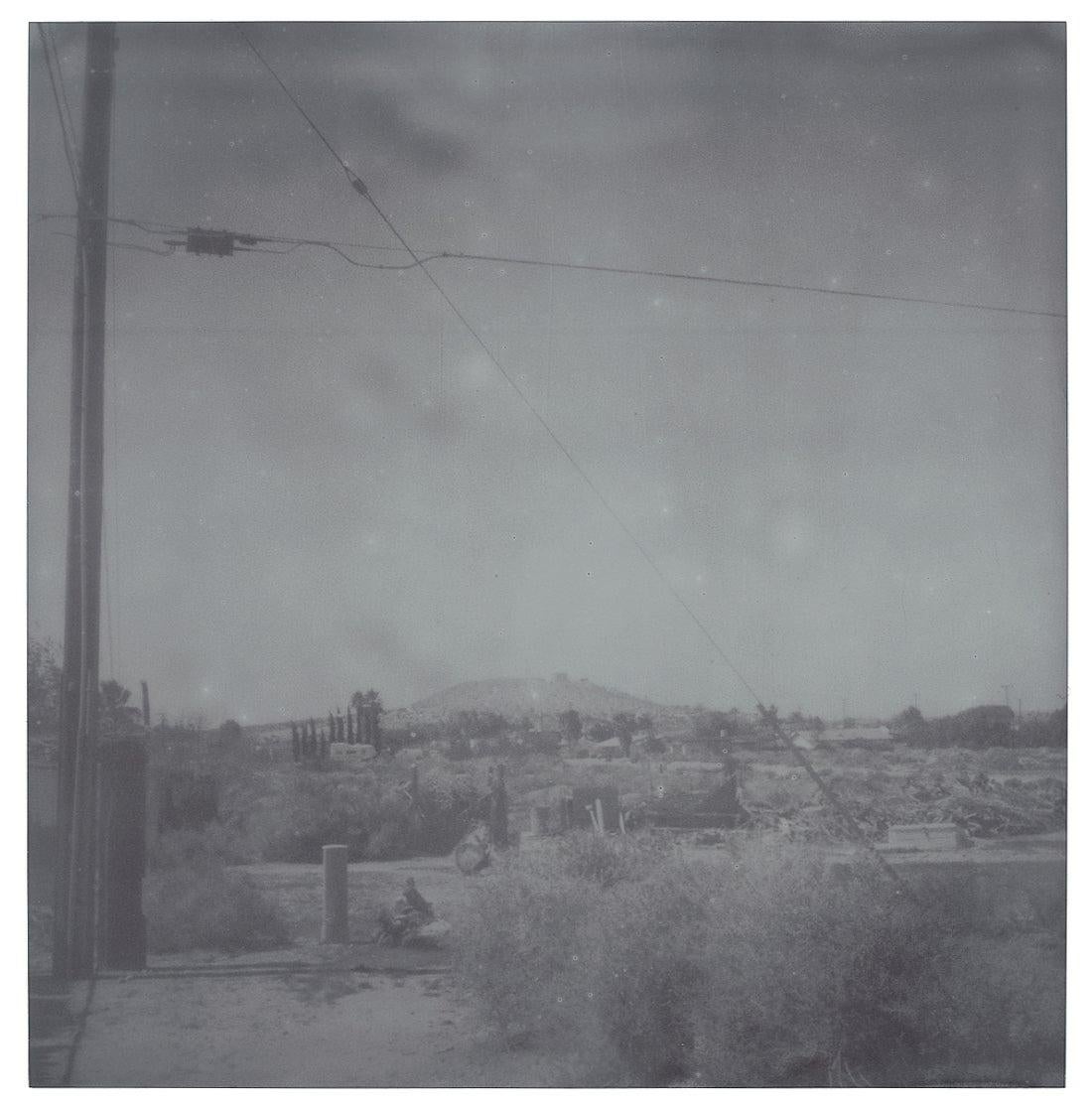 Oasis (Sidewinder) – Landschaft, Schwarz-Weiß, zeitgenössisch, Polaroid im Angebot 4