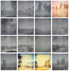 Oasis (Sidewinder) – Landschaft, Schwarz-Weiß, zeitgenössisch, Polaroid