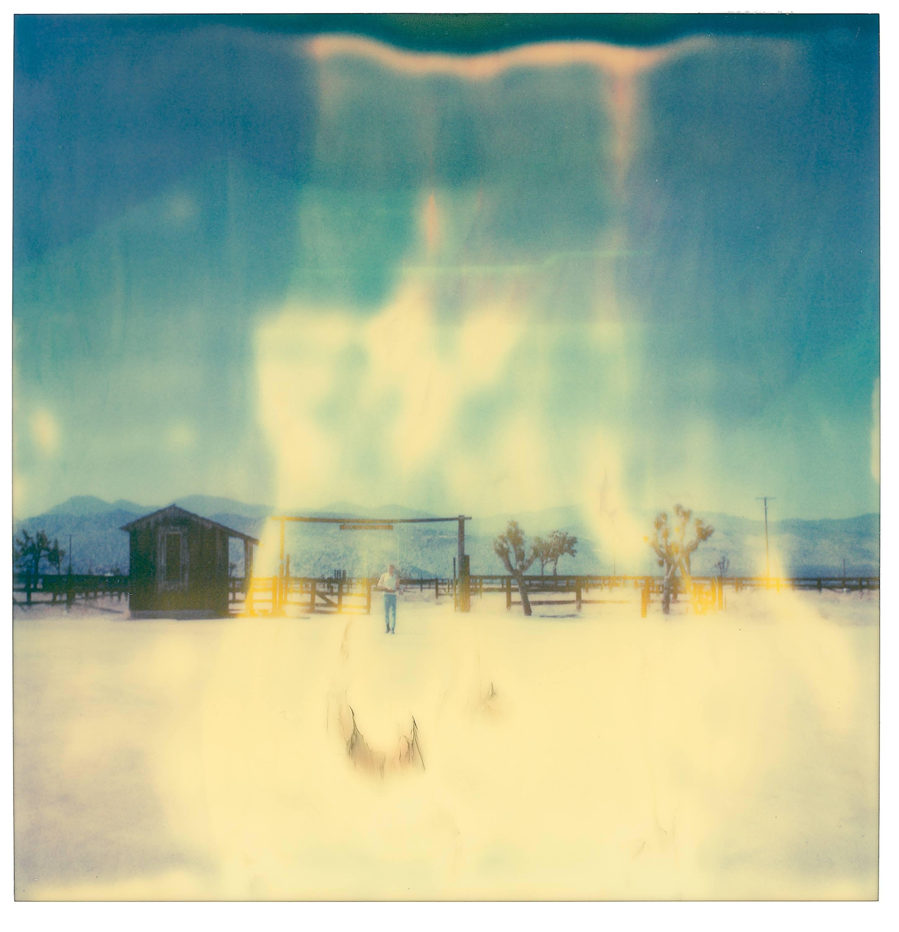 Ok Corral (Stranger than Paradise), triptych, analog, 58x56cm each - Polaroid - Photograph by Stefanie Schneider