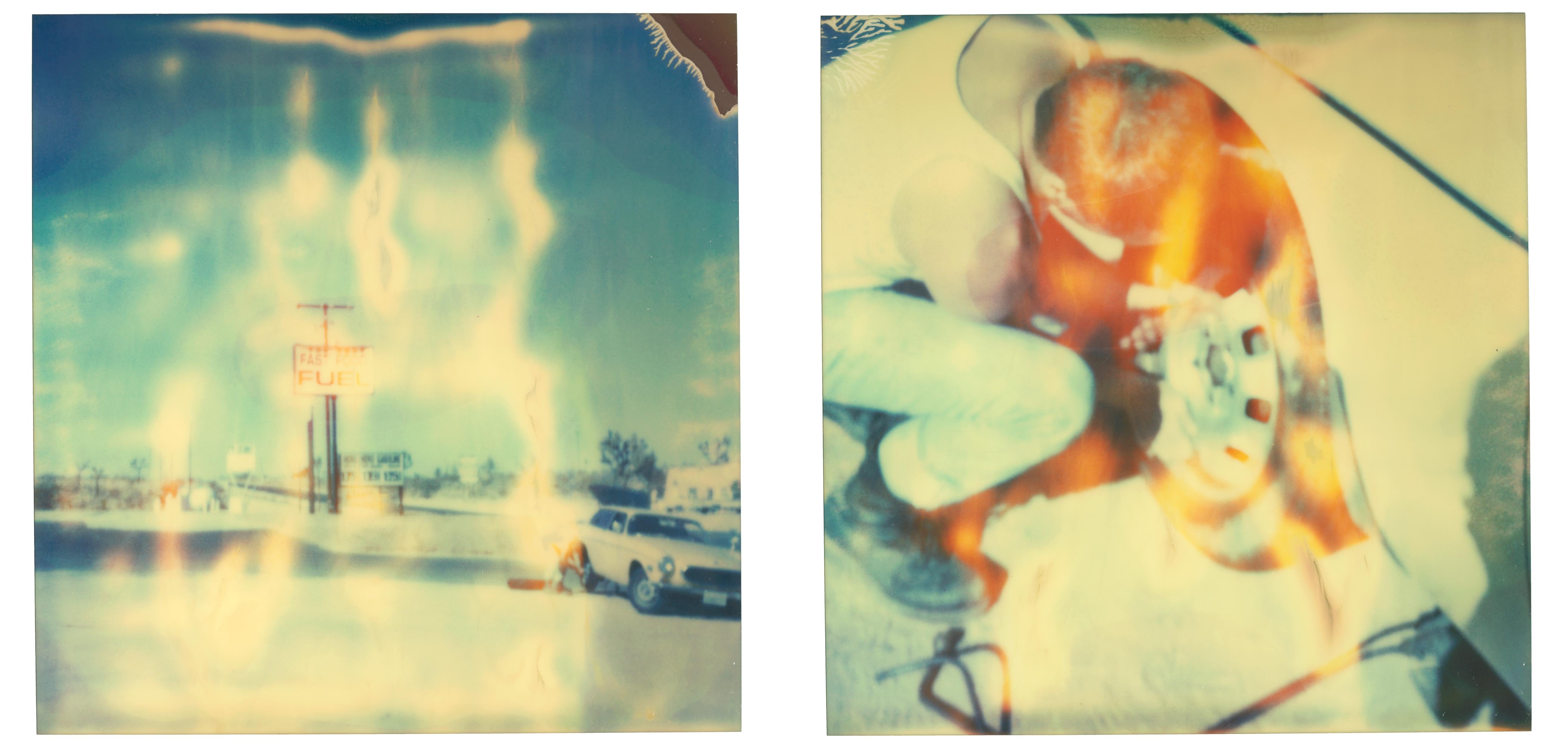 Stefanie Schneider Landscape Photograph - On the Road (The Last Picture Show) - 21st Century, Polaroid, Color