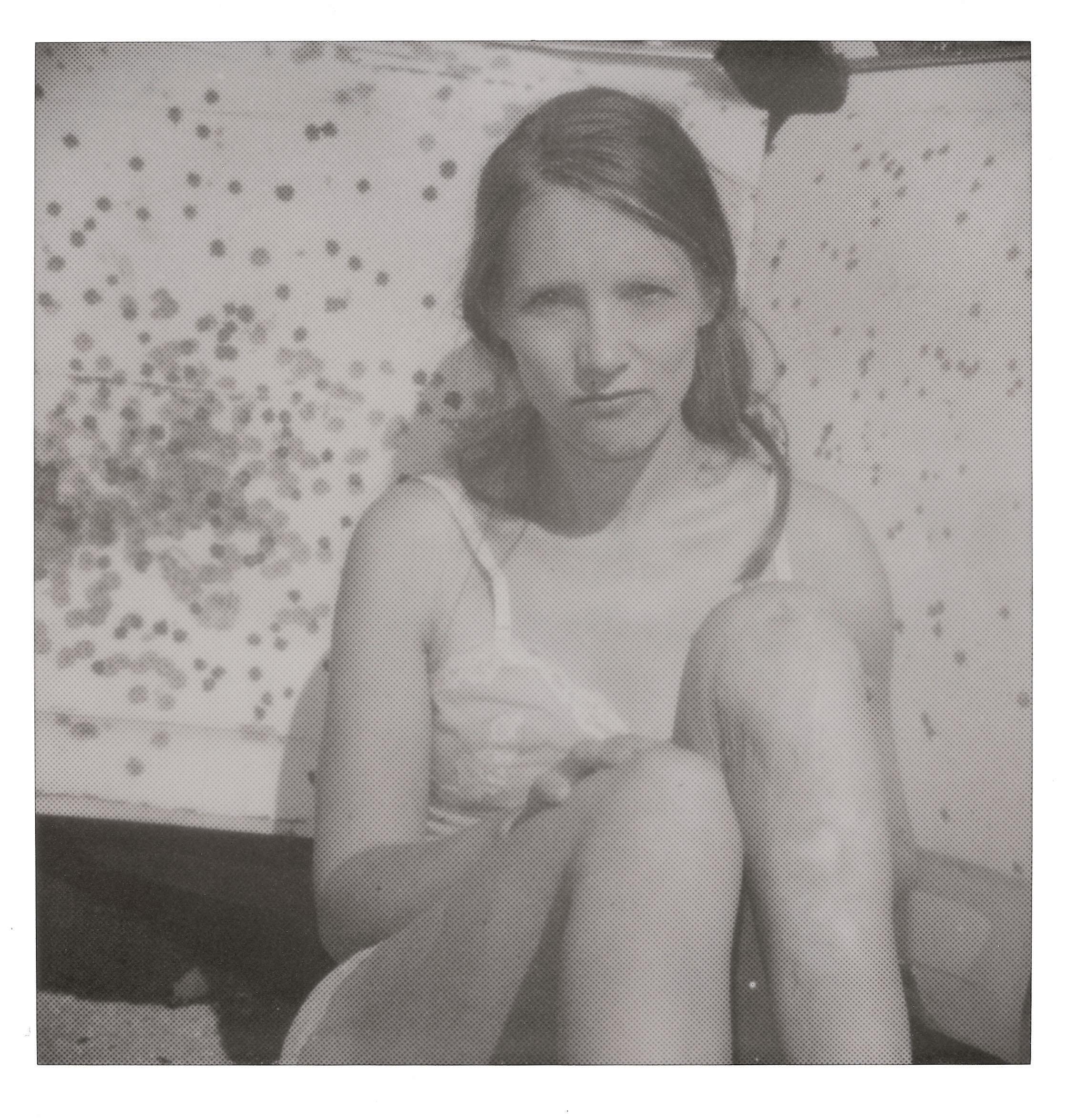Stefanie Schneider Black and White Photograph - Outtake (Wastelands) - Polaroid, Contemporary, 21st Century, Analog, mounted