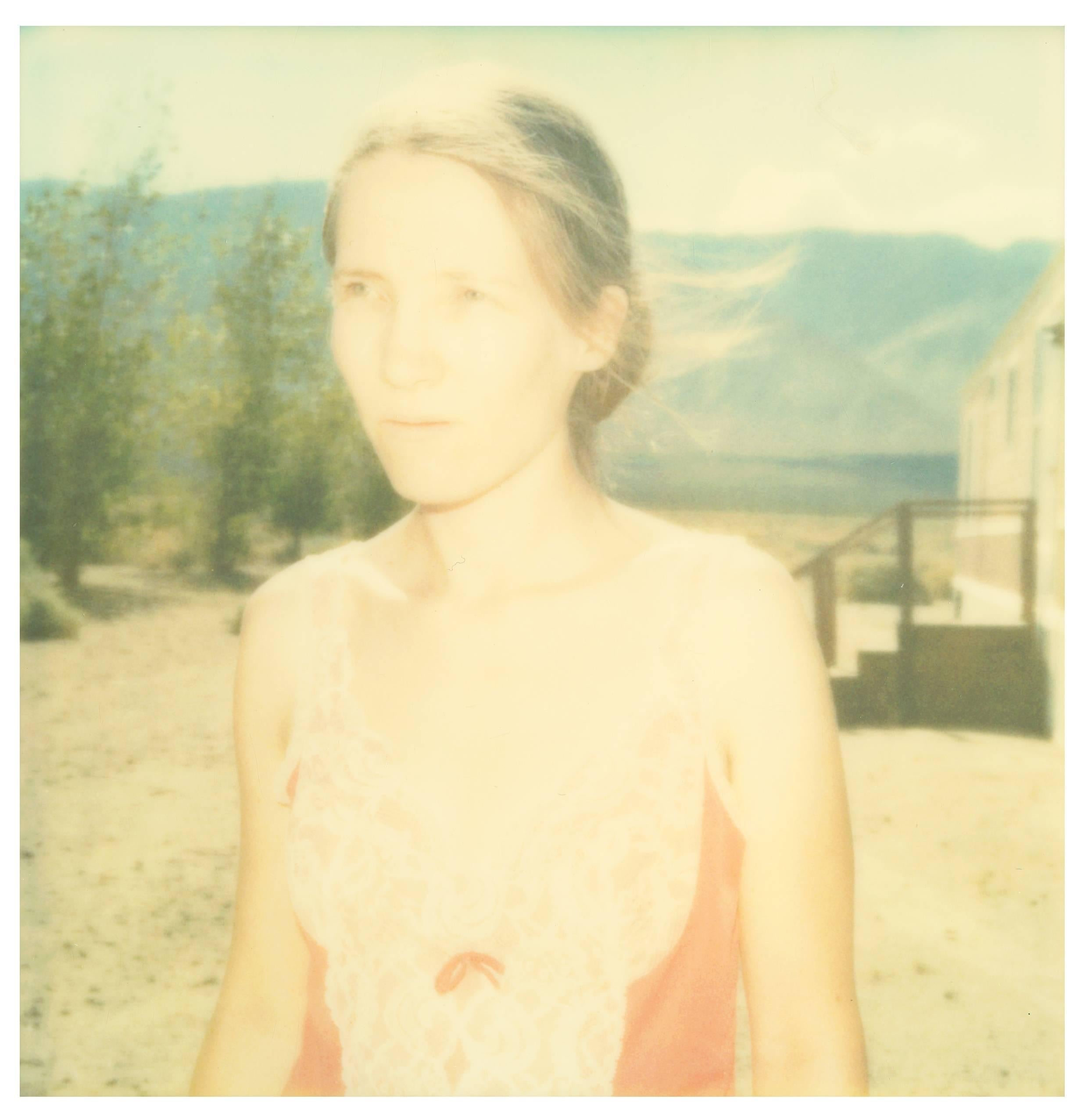 Stefanie Schneider Landscape Photograph - Owen's Valley (Last Picture Show) Polaroid reproduction, self portrait 