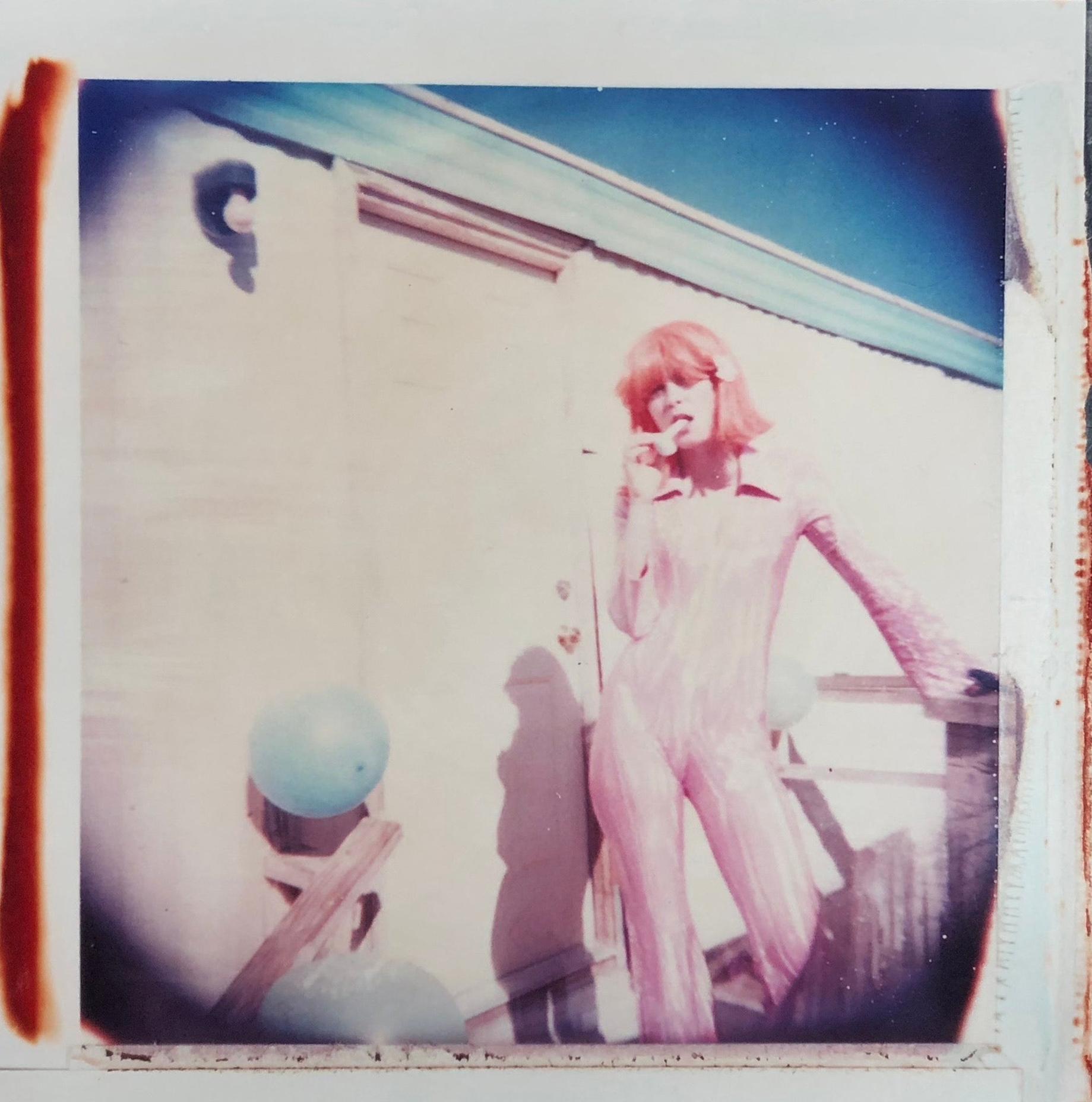 Stefanie Schneider Color Photograph - Oxana's 30th Birthday (78x76cm) - starring Radha Mitchell, Polaroid 