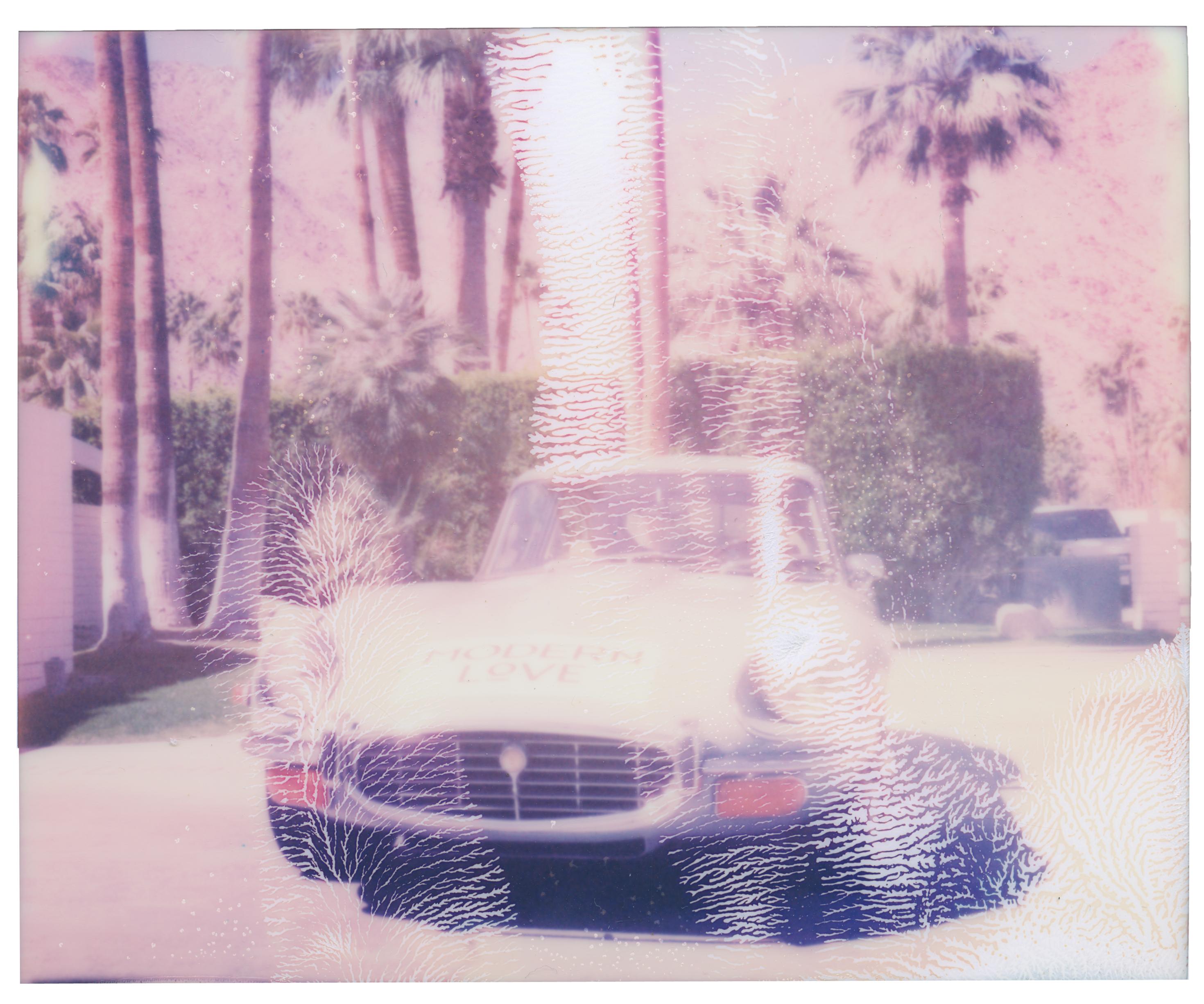 Landscape Photograph Stefanie Schneider - Palm Springs E-Type Abstract (Californication) - Polaroid, Jaguar, vintage