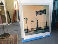 Palm Tree Restaurant II -  Analog, mounted, Contemporary, Polaroid, Landscape